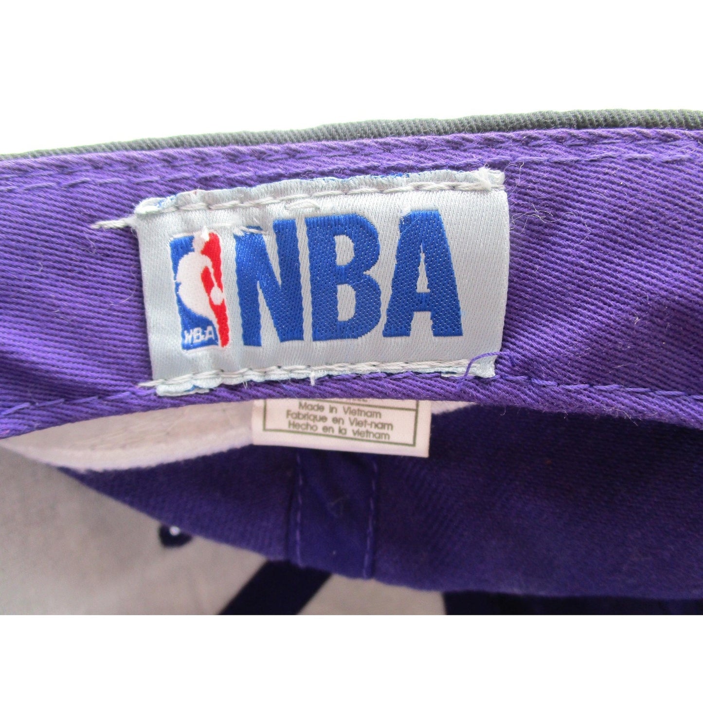 Sacramento Kings Hat Cap Strap Back One Size Purple Black Nba Basketball Mens