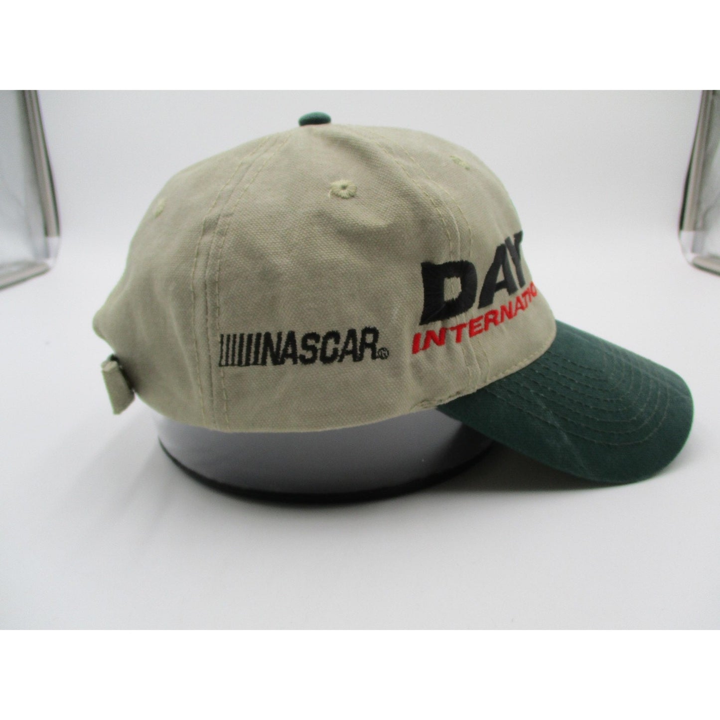 Daytona International Speedway Hat Cap Strap Back One Size Beige Nascar Headshot
