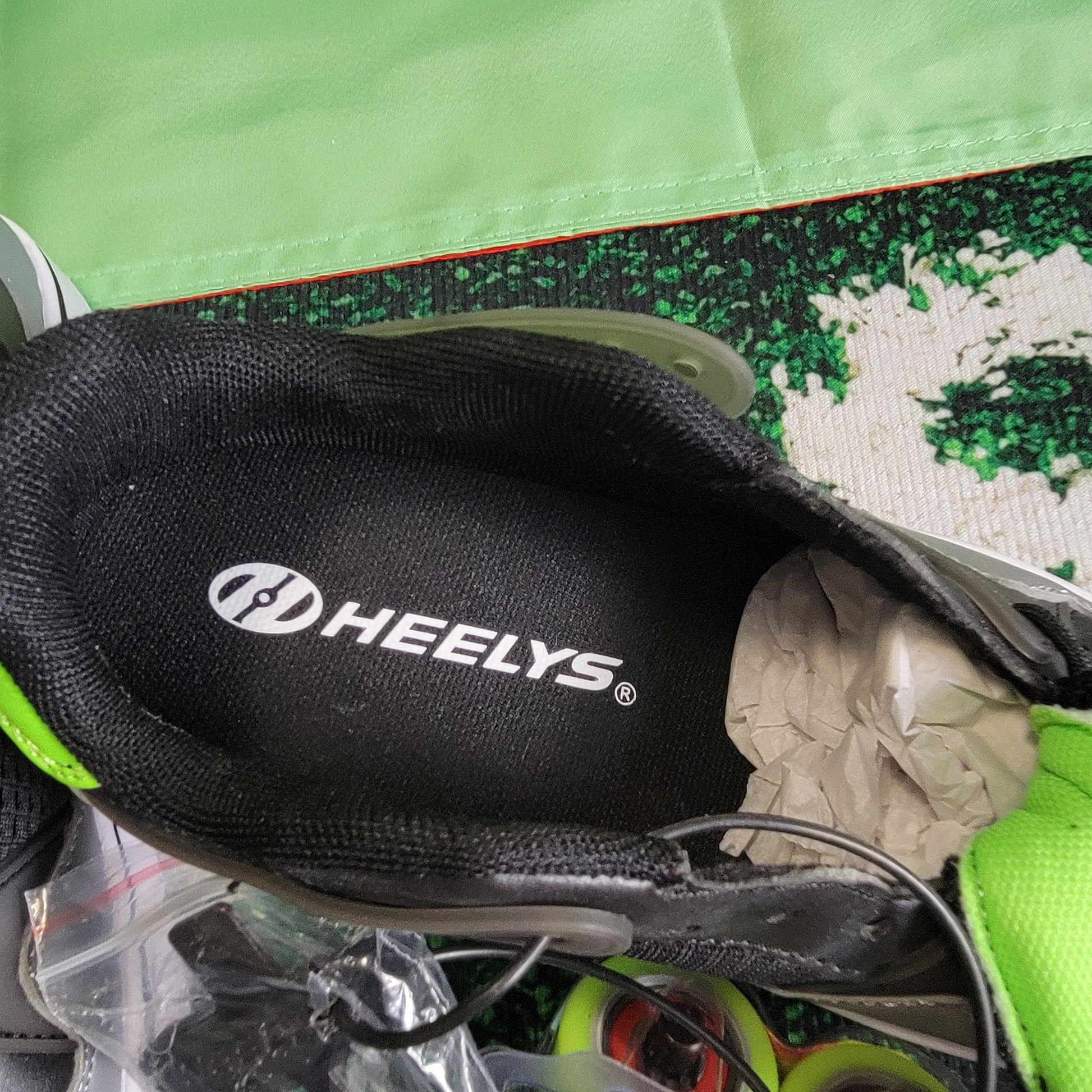 Original Authentic Heelys Gray/Green Sz 3 Youth New in Box8