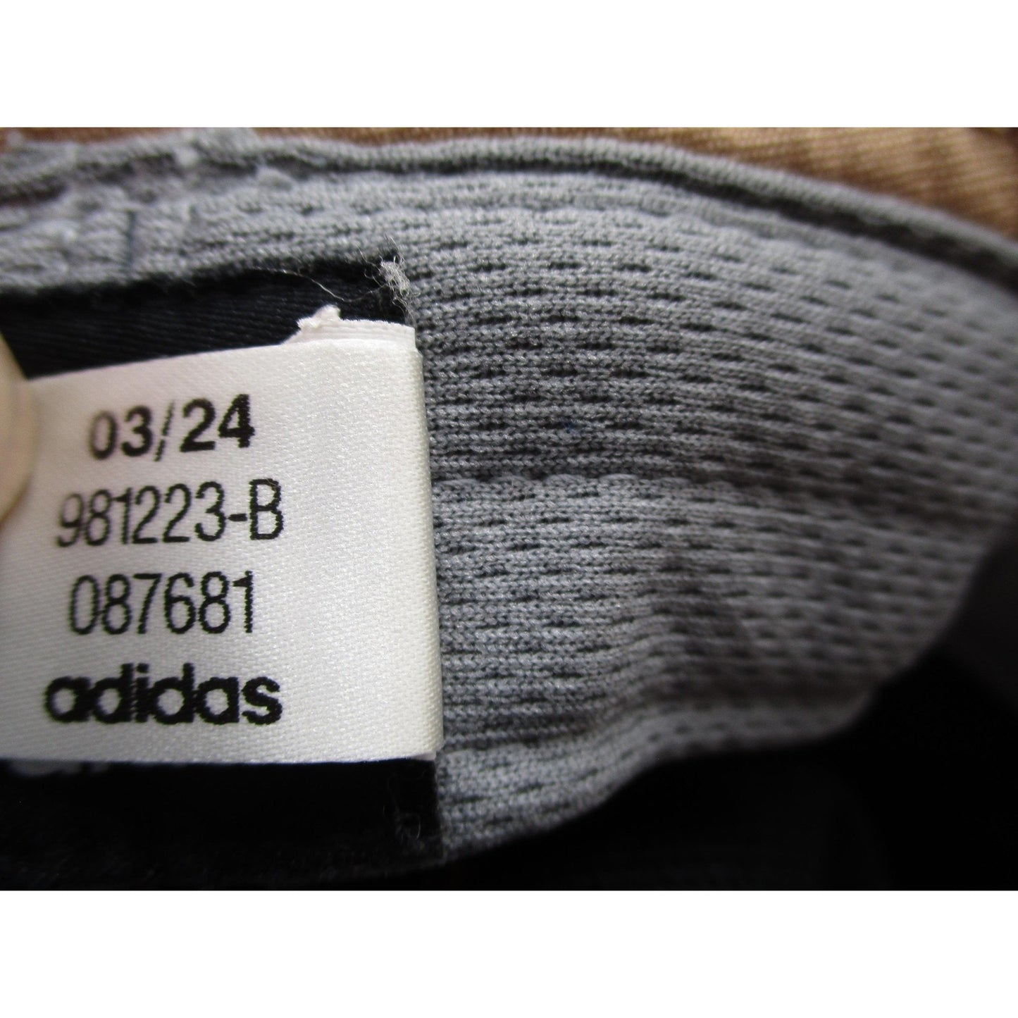 Adidas Hat Cap Bucket Mens One Size Beige Canvas Trefoil Logo Outdoor Hiking