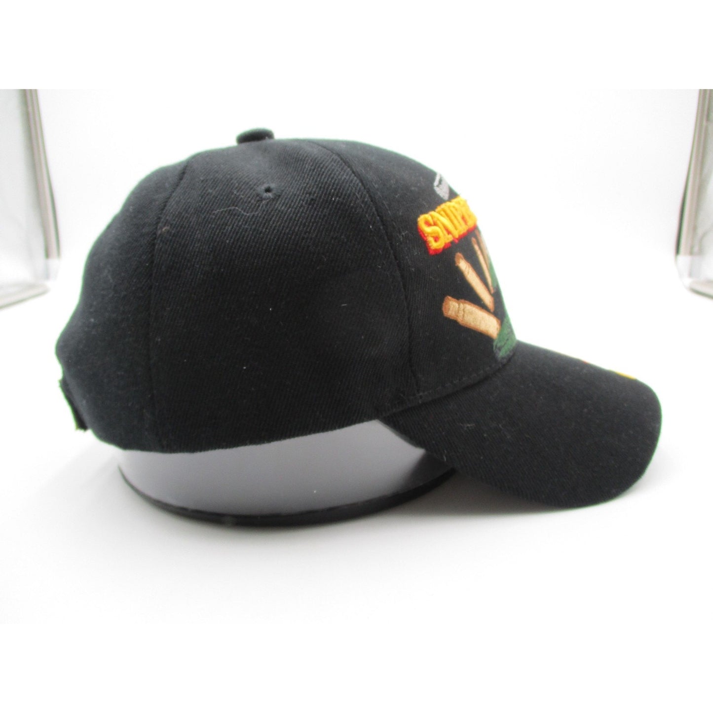 U S Warriors Hat Cap Strap Back Mens One Size Black Sniper One Shot Kill Army