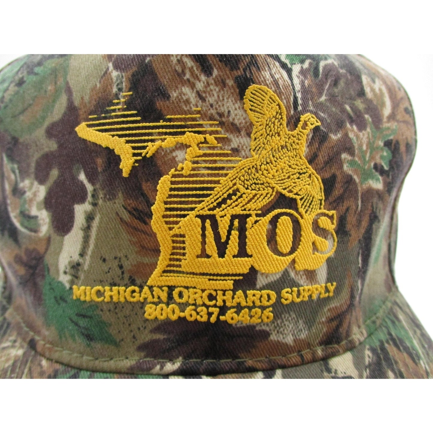 Michigan Orchard Supply Hat Cap Snap Back Mens One Size Green Camo Otto Hunting