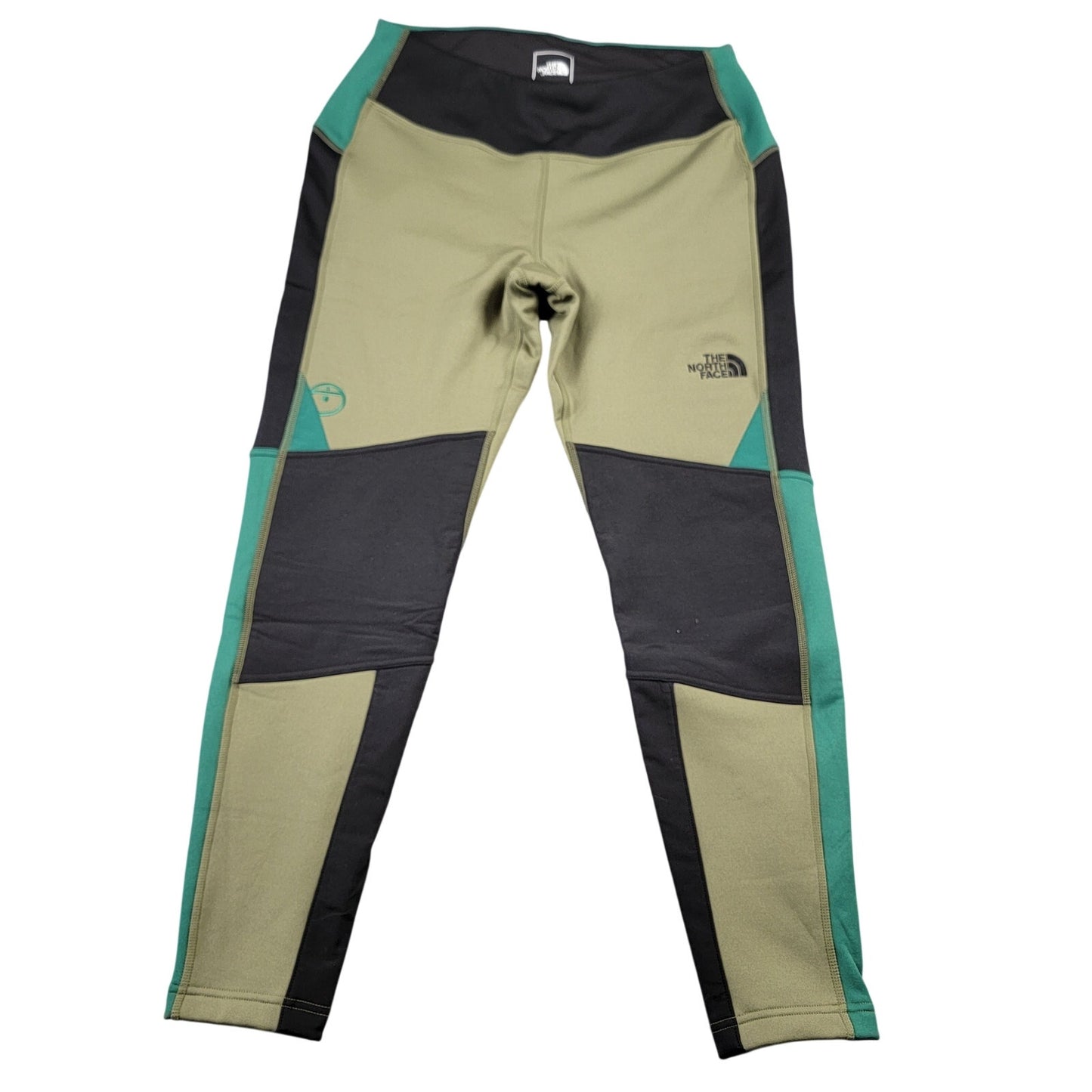 The North Face Steep Tech Womens Tights XL Green Teal Black Colorblock NWOT0