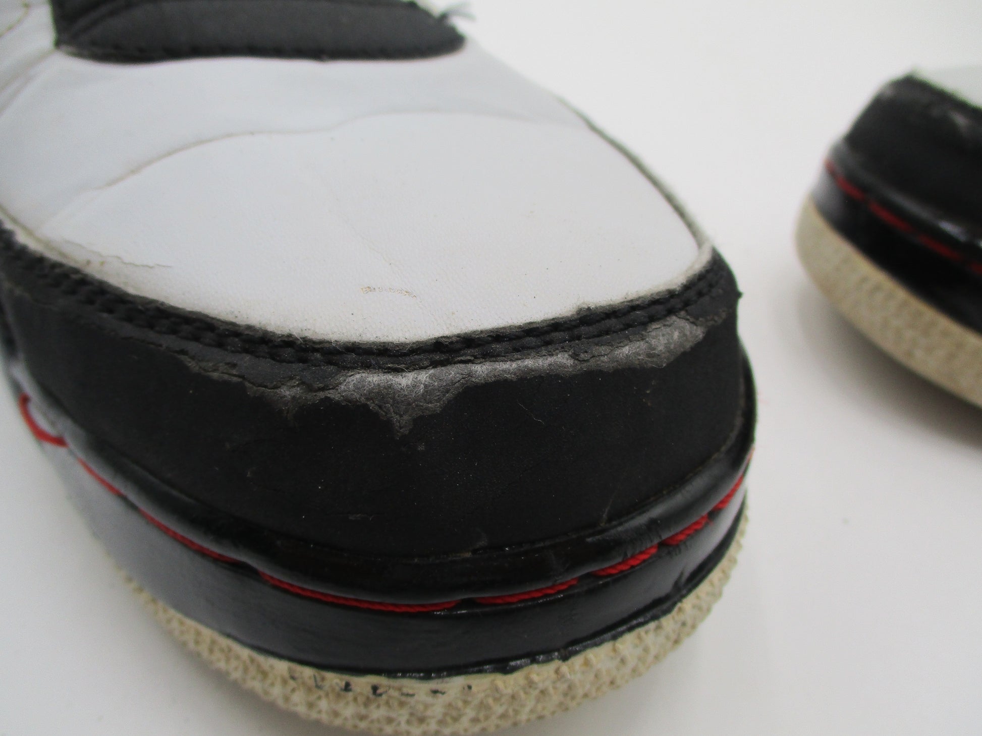 *CRACKING PEELING* Air Jordan Fusion 9 AJF9 White Black Red Mens 13 2007 1I320