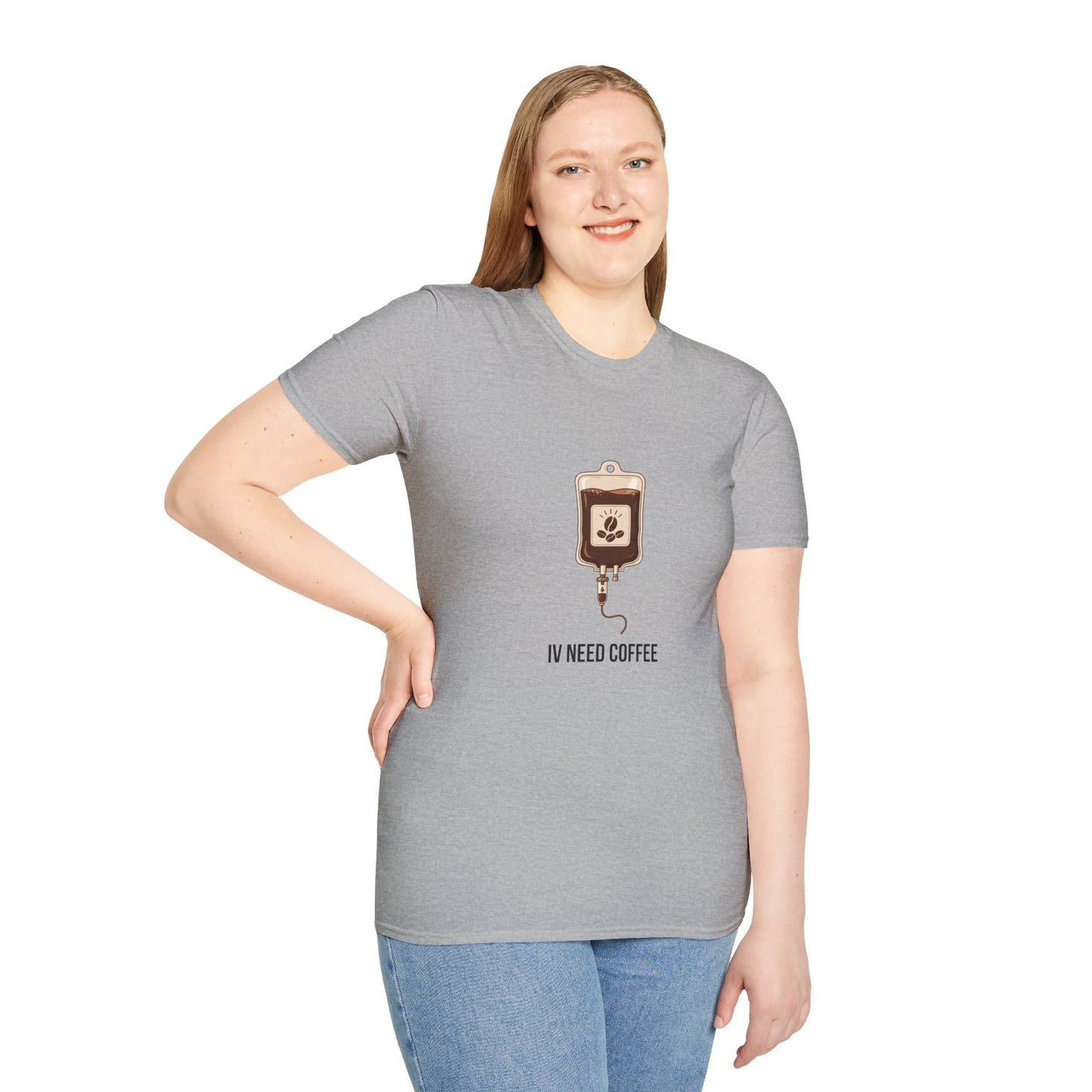 Funny Nurse IV Need Coffee T-Shirt — Nurses Week Gift or All Year Round New