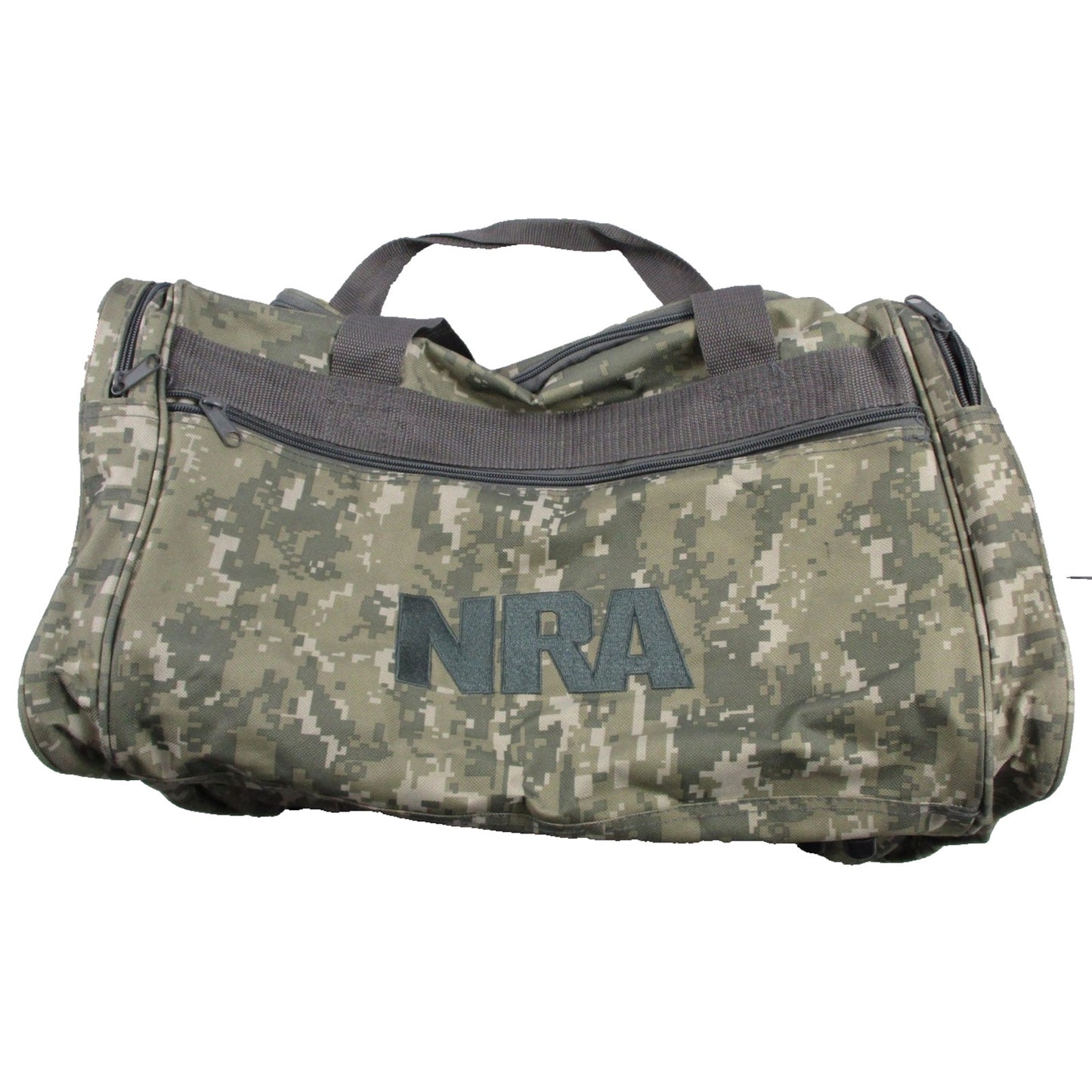 Nra Green Camouflage 20 Duffle Bag Polyester Travel Gym Gear Soft Case Mens
