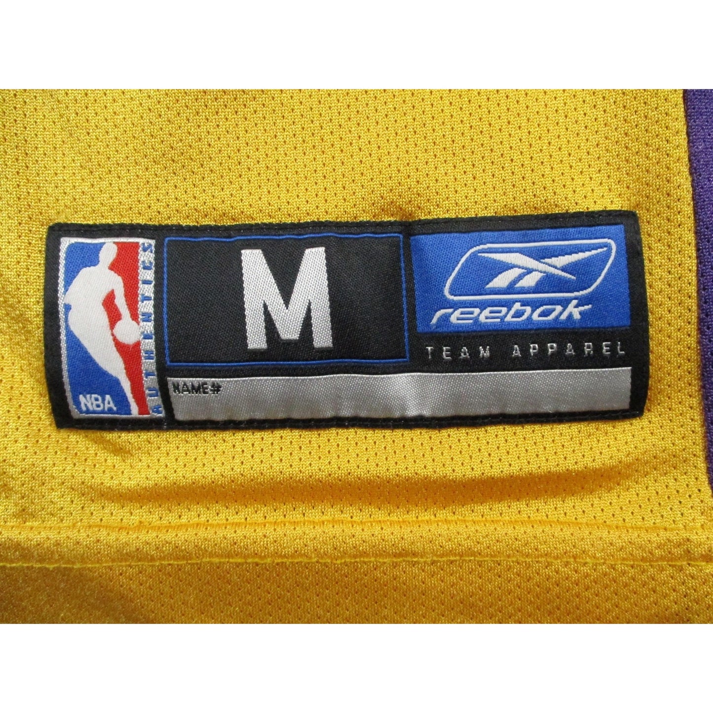 Los Angeles Lakers Jersey Mens Medium Gold Nba Shaquille Oneal 34 Reebok 1697