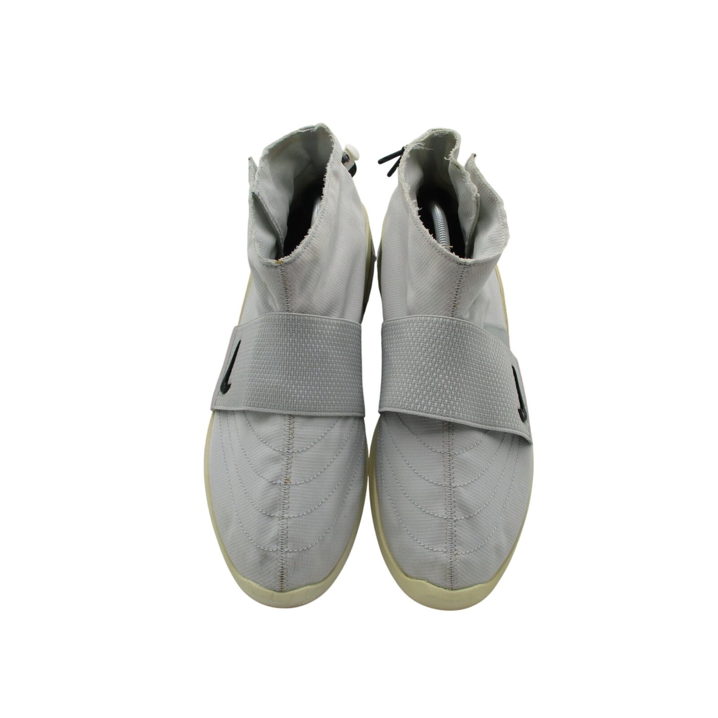 Nike Air Fear of God Moccasin AT8086-001 Pure Platinum Men's 12 Used 1J34