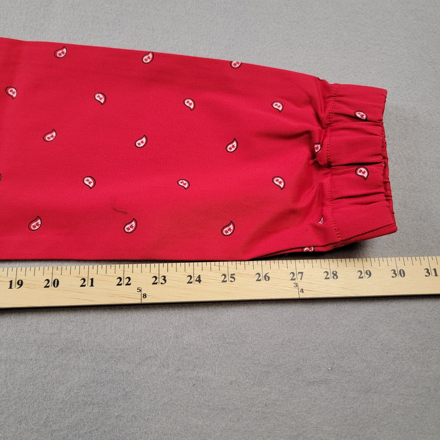 Kayden K KDNK Red Paisley Print Jogger Pants Men Medium NWOT 98% Cotton5