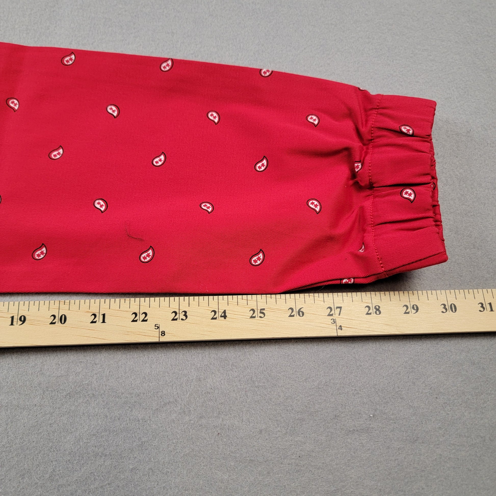 Kayden K KDNK Red Paisley Print Jogger Pants Men Medium NWOT 98% Cotton5