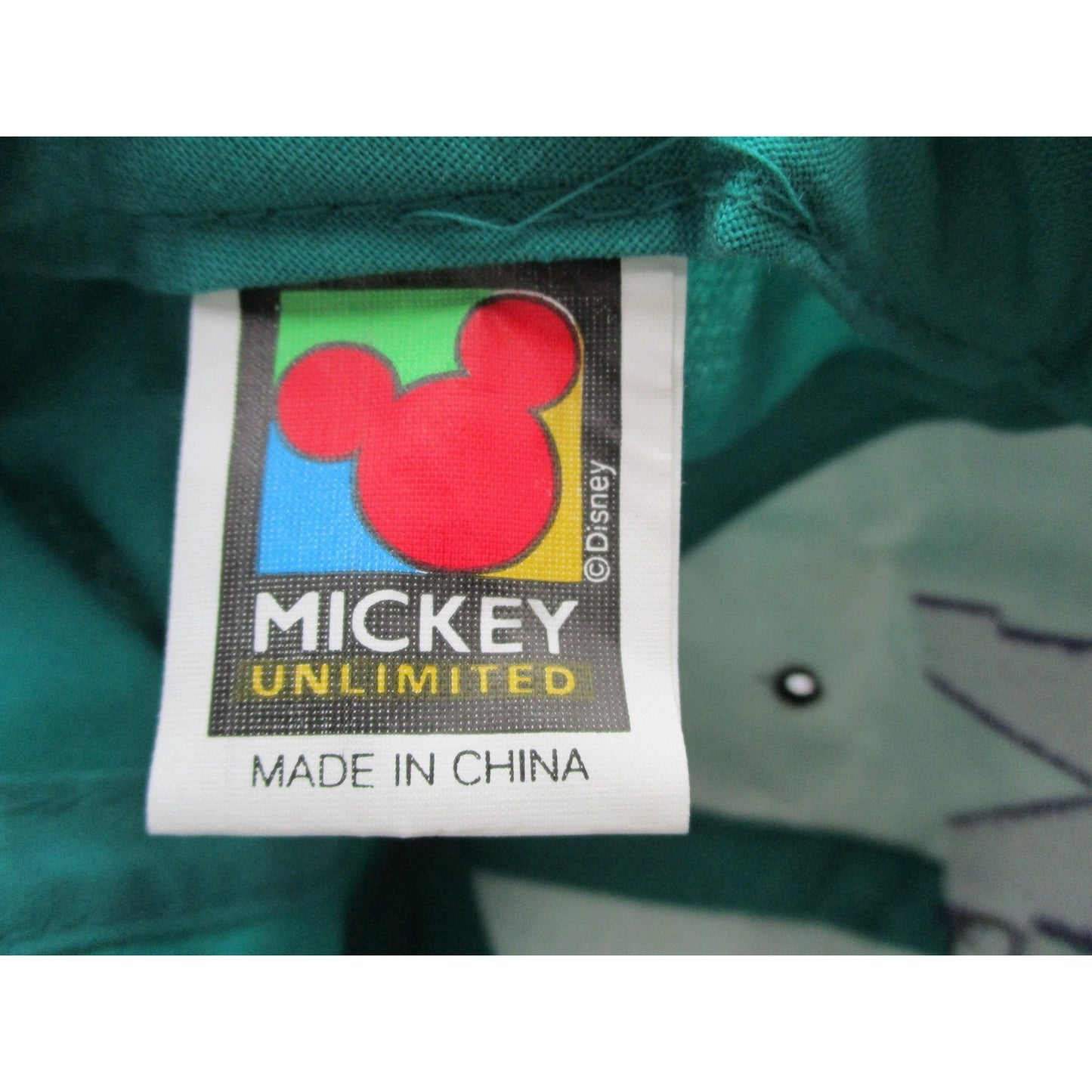Vintage Mickey Unlimited Hat Cap Snap Back Mens One Size Green Mickey Mouse Nwt