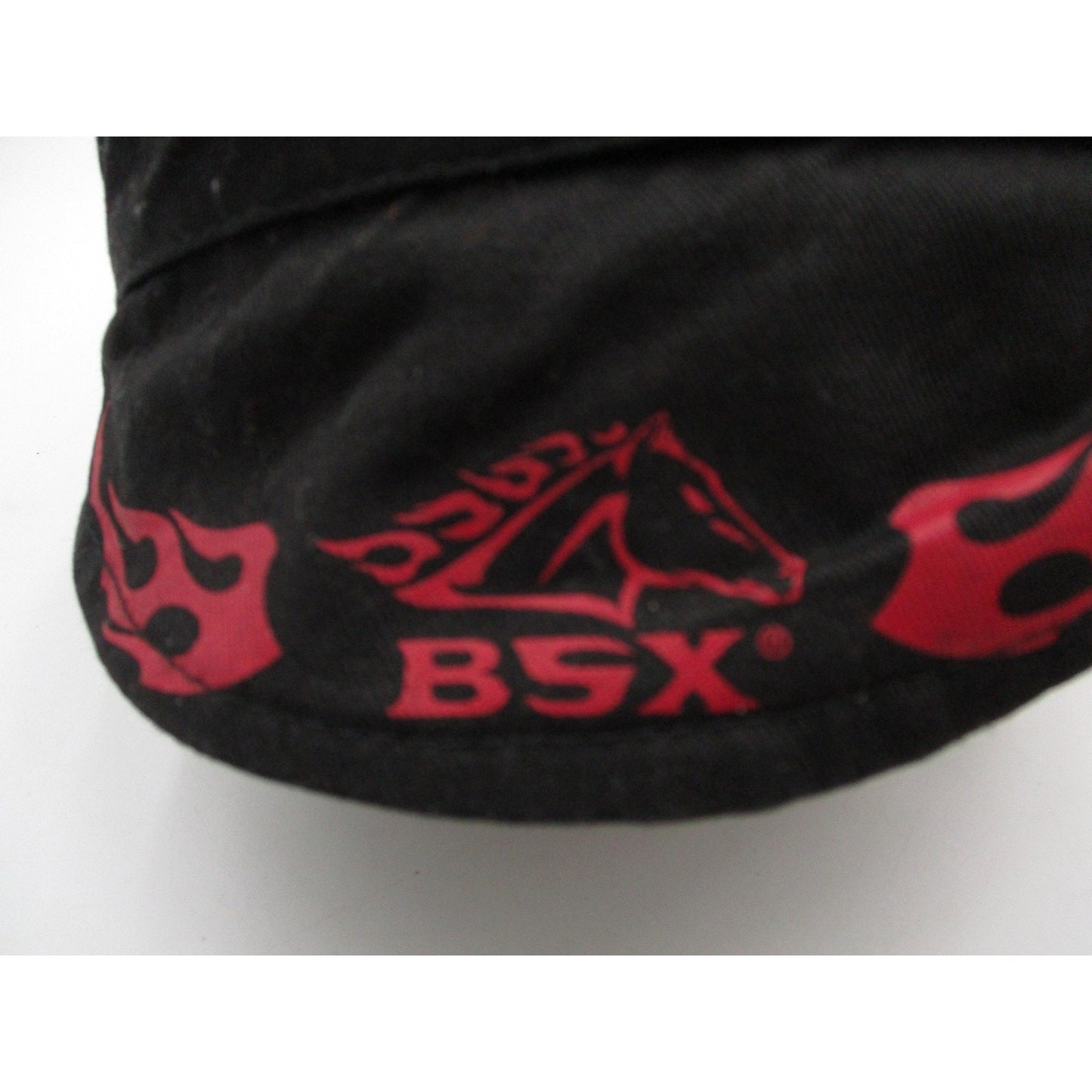 Bsx Hat Cap Fitted Mens One Size Black Welding Flame Graphic Revco Safety