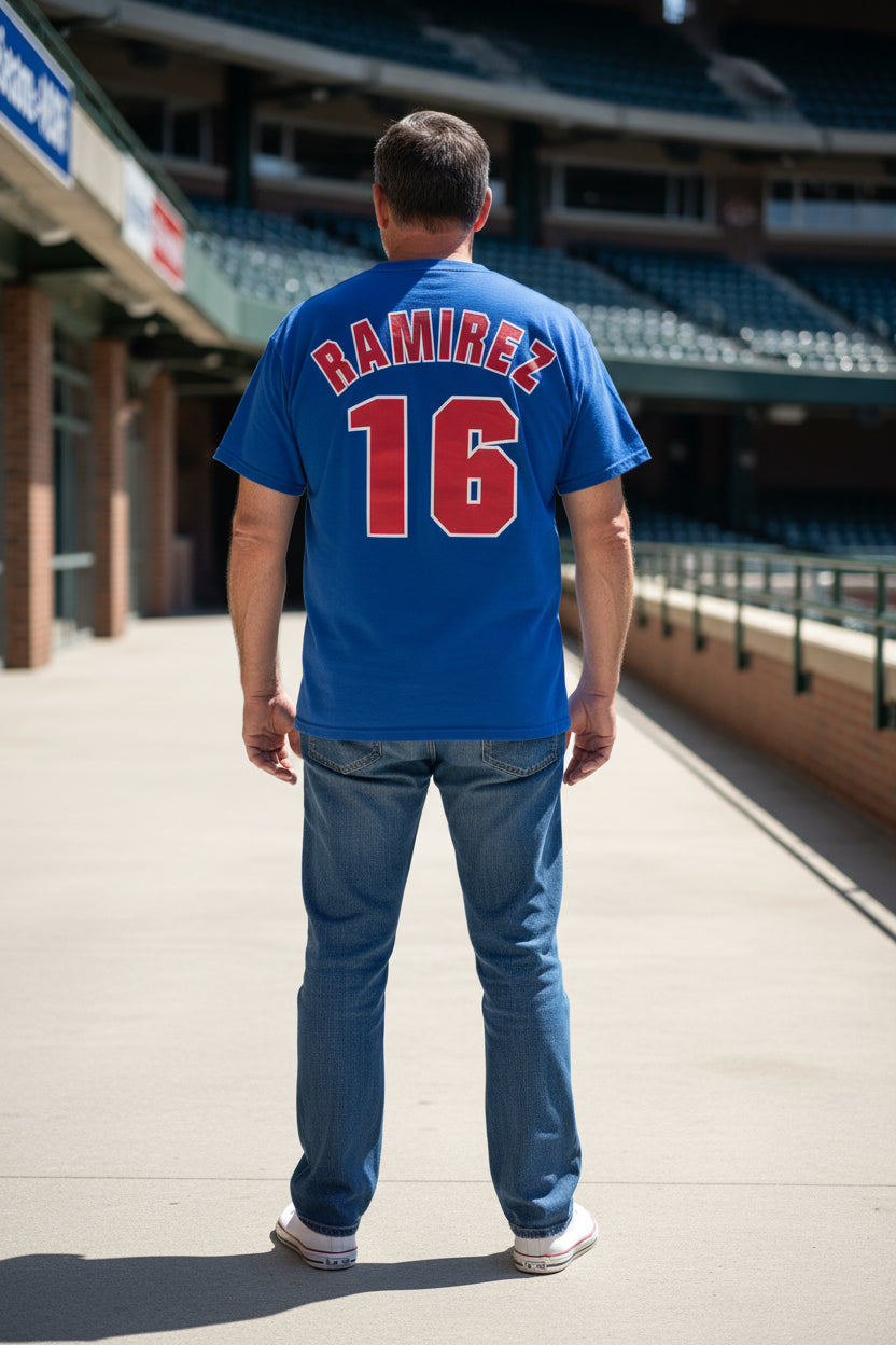 Vintage 2004 Chicago Cubs Aramis Ramirez #16 MLB Player T-Shirt Mens M Dynasty1