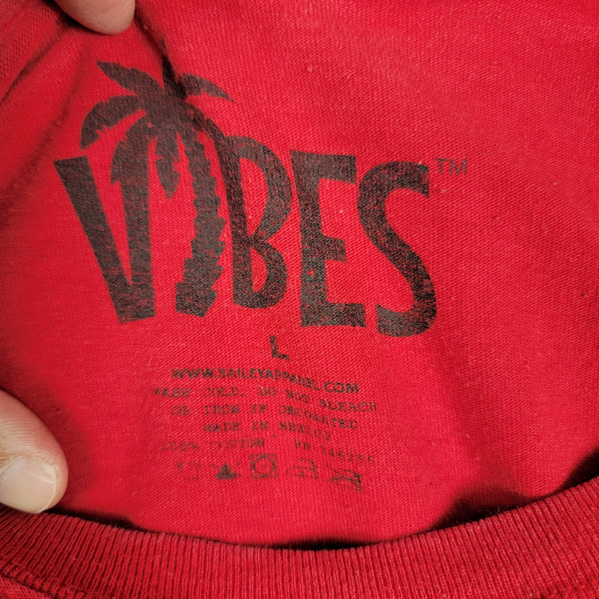Vibes Legend Teddy Bear Basketball Graphic T Shirt Boys L Red Used3