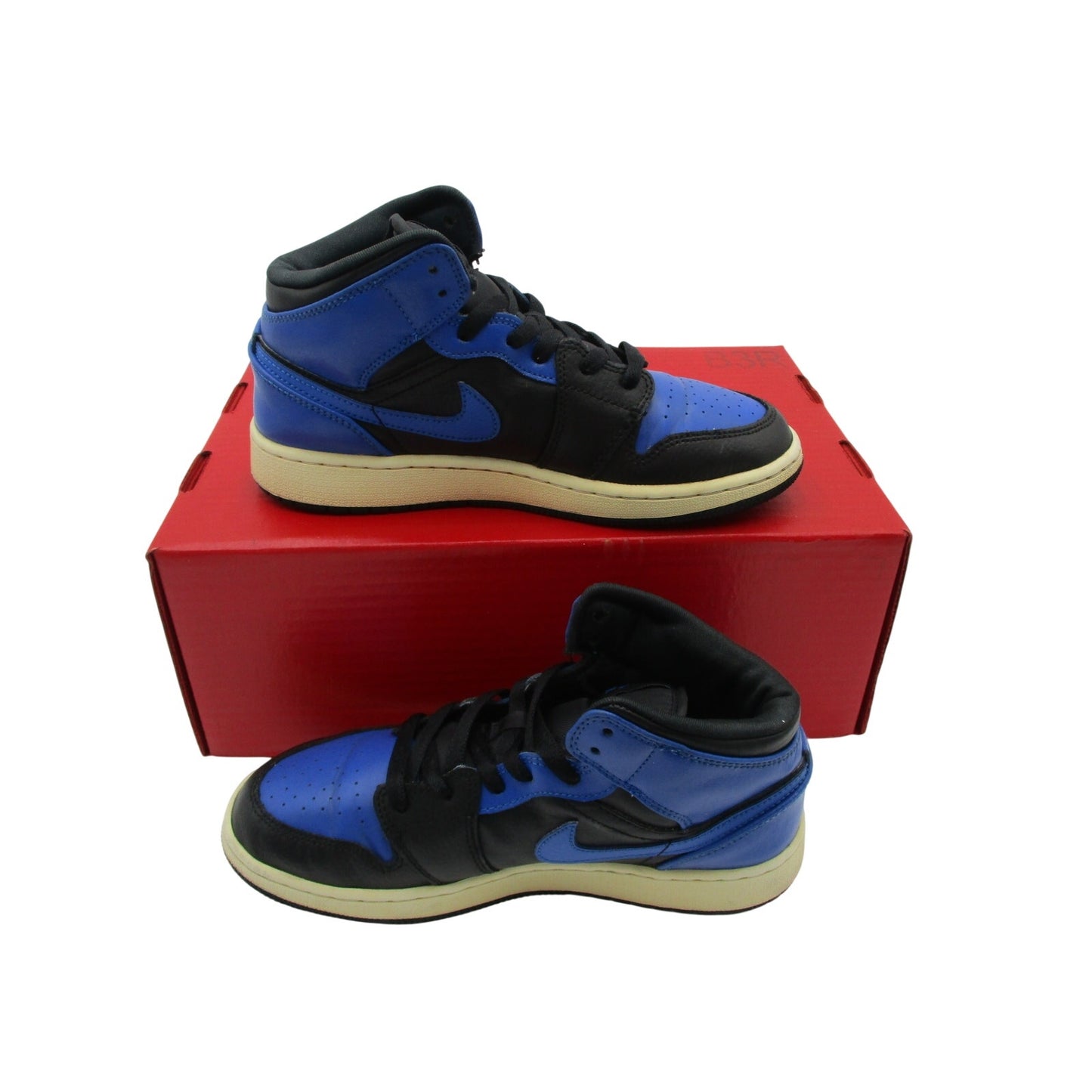 Air Jordan 1 Mid Hyper Royal GS 5Y Womens 6.5 Preowned 554725-0773