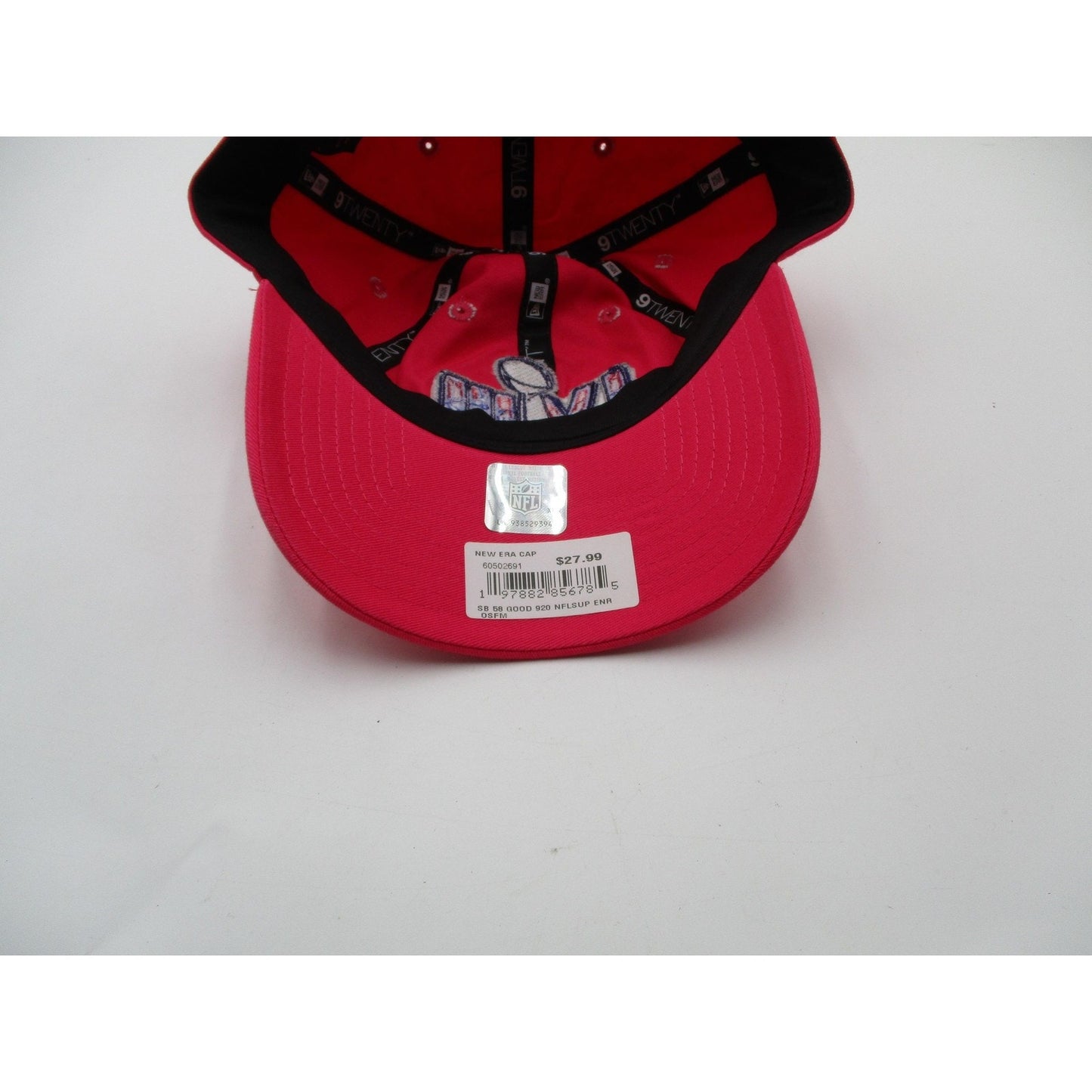 Super Bowl Lvi Hat Cap Strap Back One Size Mens Red Nfl Football New Era Nwt