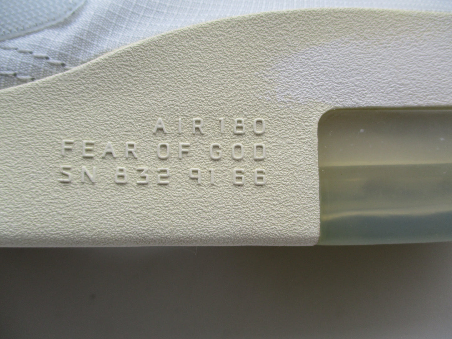 Nike Air Fear of God Moccasin AT8086-001 Pure Platinum Men's 12 Used 1J311