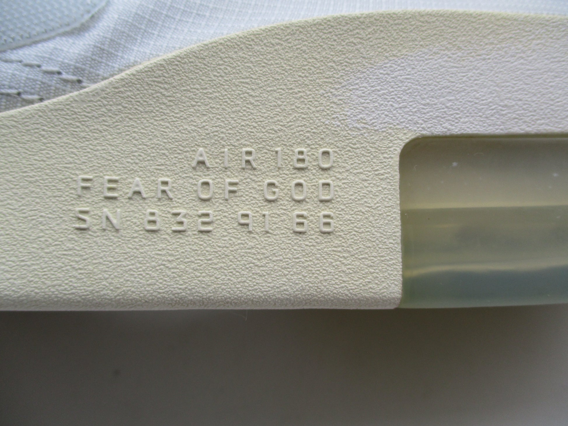 Nike Air Fear of God Moccasin AT8086-001 Pure Platinum Men's 12 Used 1J311