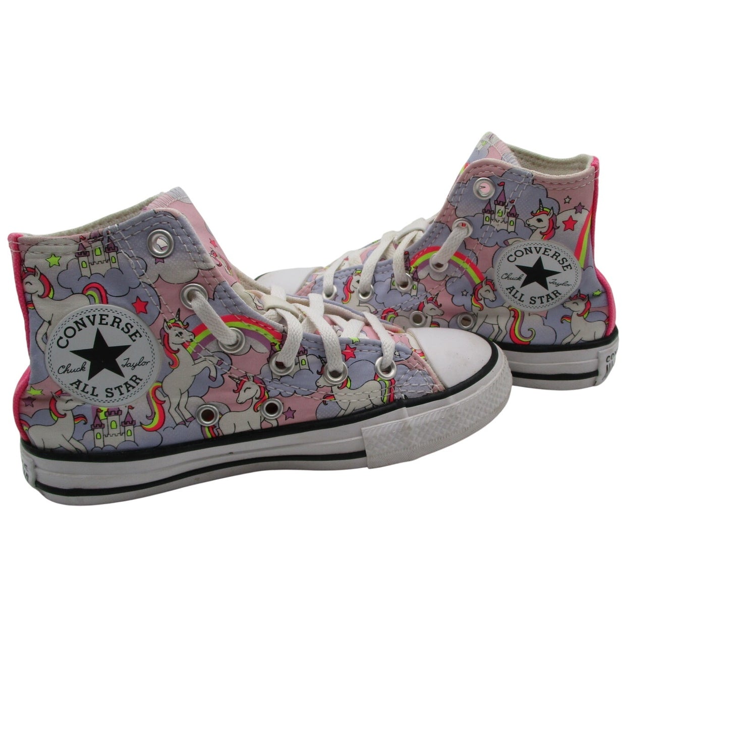 Converse Chuck Taylor All Star High Neon Unicorn Junior 11.5 Preowned 669107F2