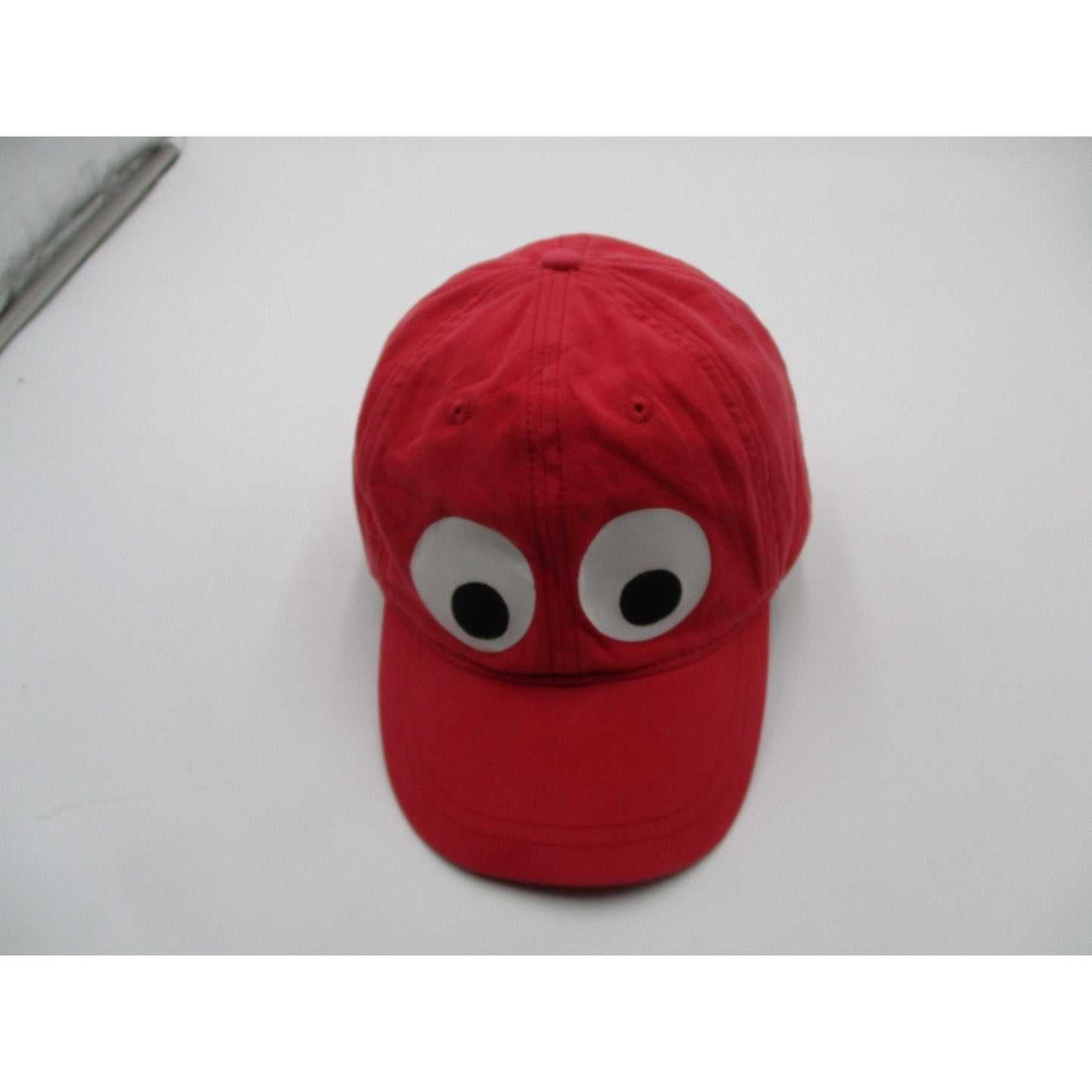 Crewcuts Hat Cap Strap Back Boys L Red Googly Eyes Cartoon Novelty Baseball