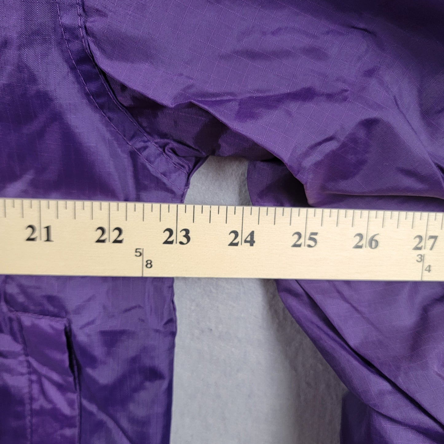 Mickey Mouse Purple Windbreaker Zip Up Hoodie Sz M (251)6