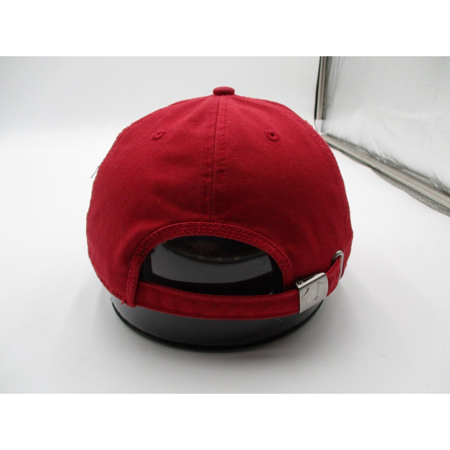 True Religion Hat Cap Strap Back Mens One Size Red Horseshoe Logo Baseball