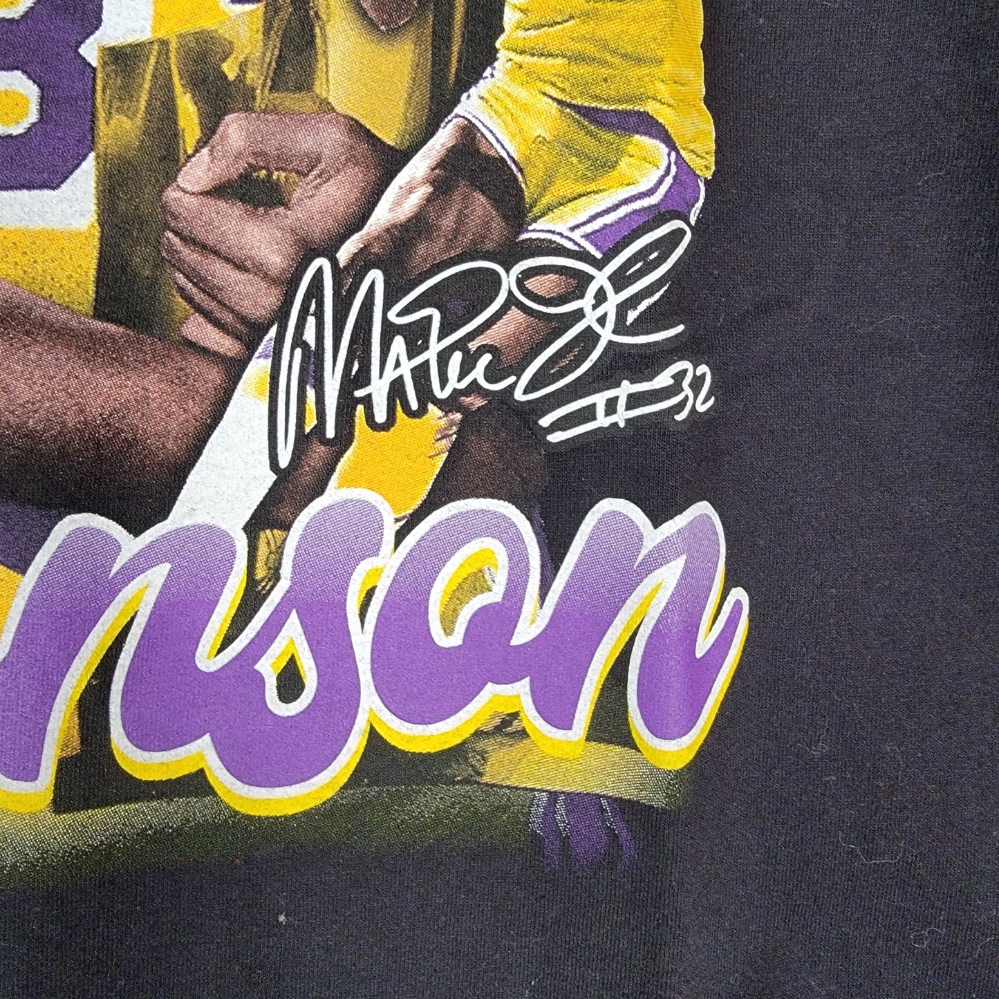 Magic Johnson Lakers Tshirt Sz L Playertees Elemental (0008) NWOT