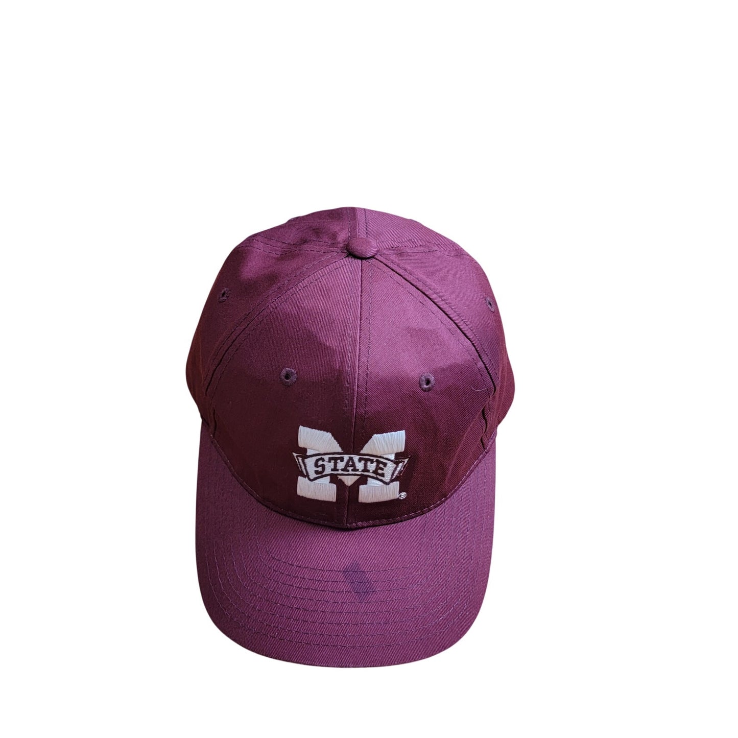Mississippi State Bulldogs dark red strapped back ball cap, pre-owned4