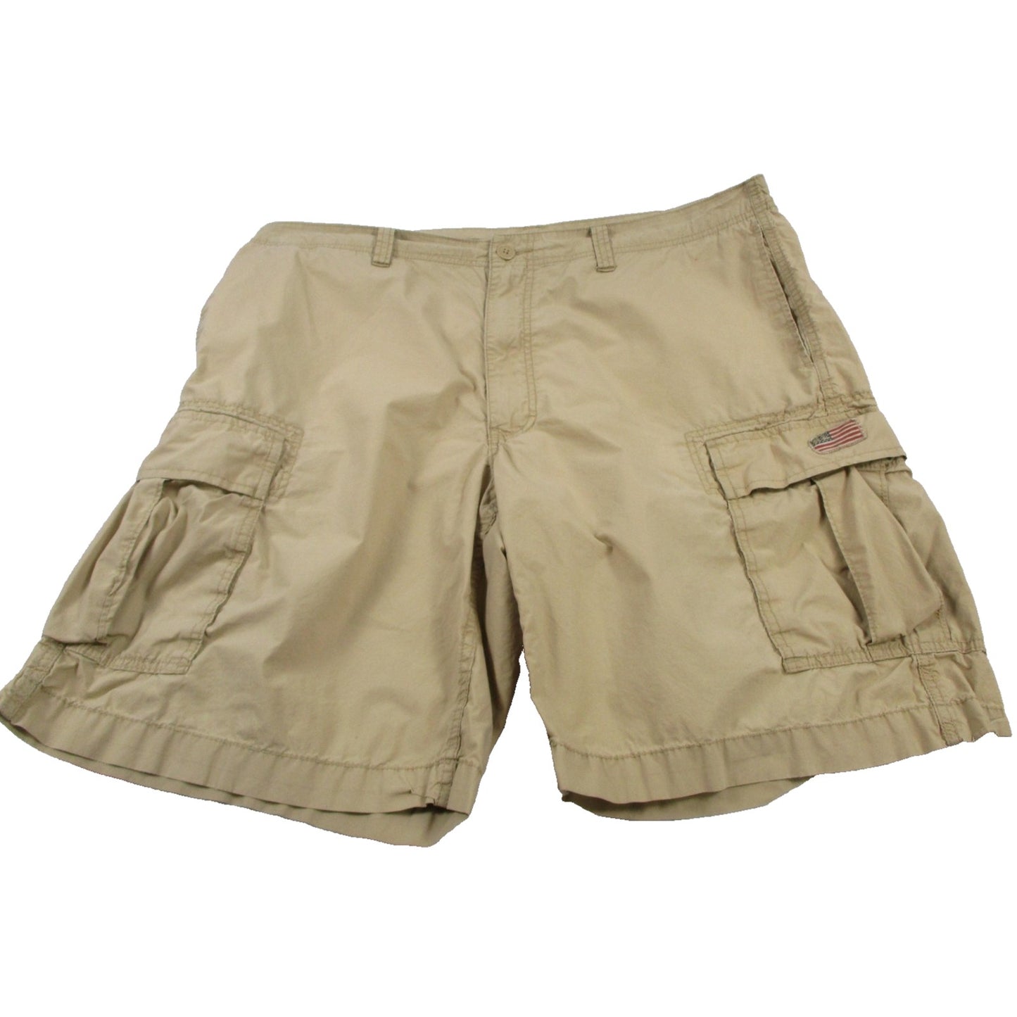 Polo Jeans Company Cargo Shorts Mens 40 Beige Usa Flag Ralph Lauren 11 Inseam