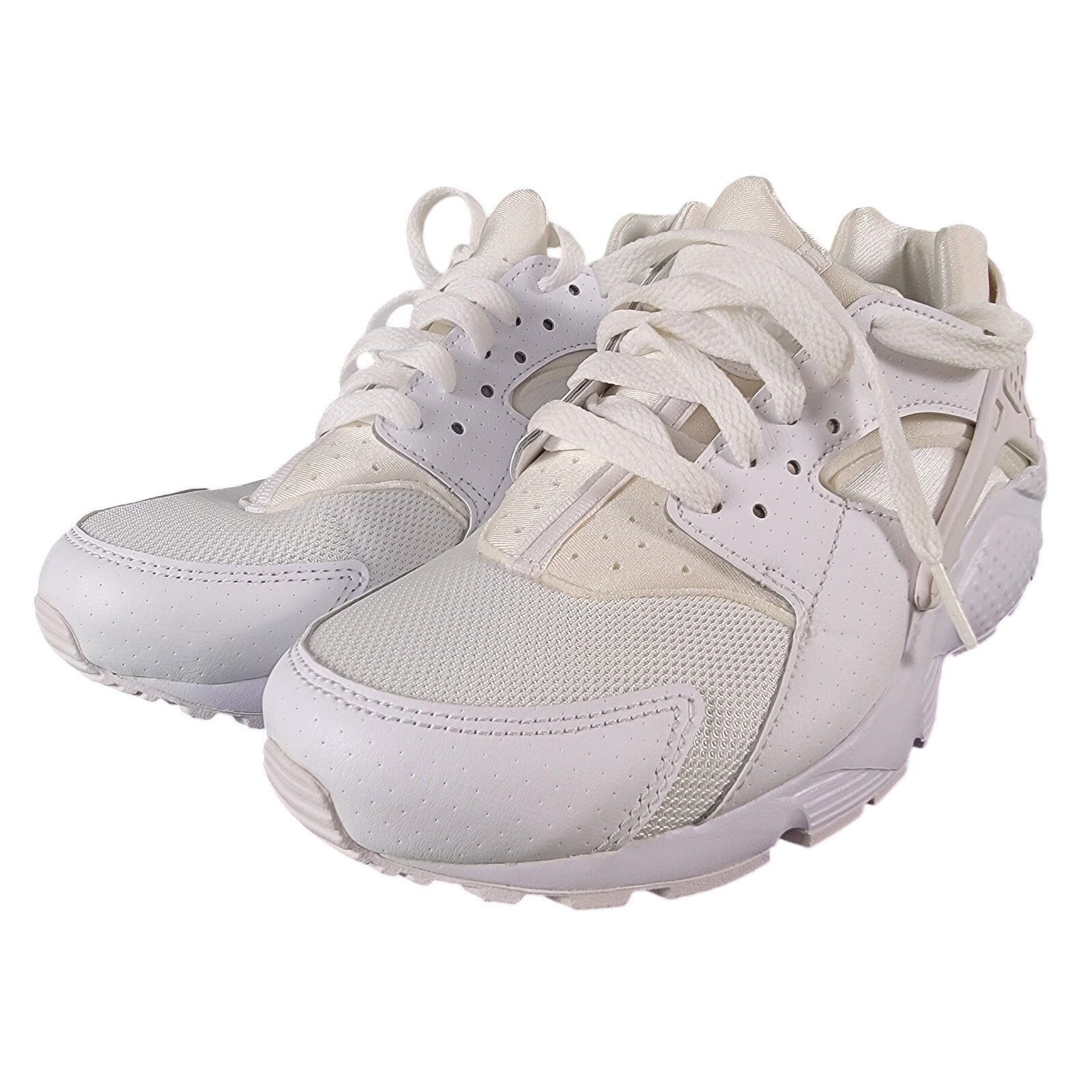 Nike Huarache Run (GS) White/Platinum Sz 6.5Y 654275-1100