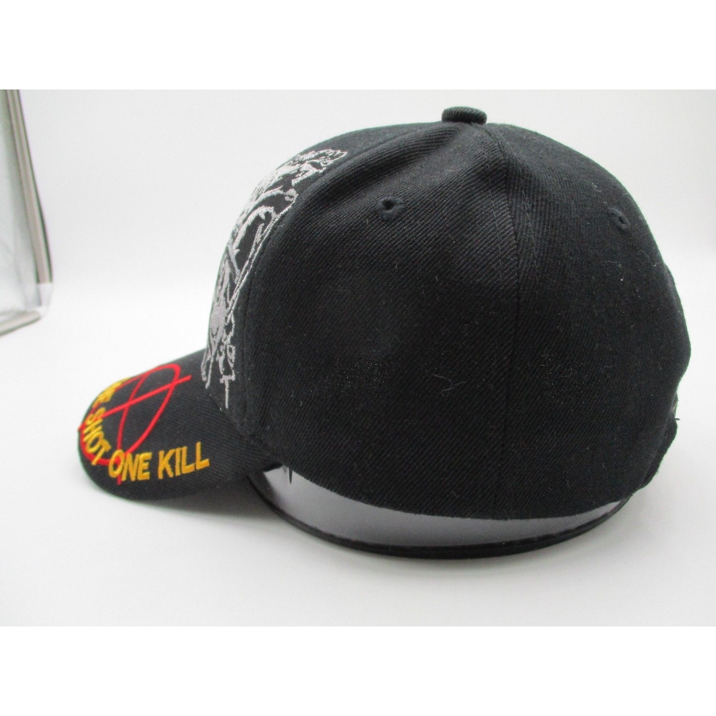 U S Warriors Hat Cap Strap Back Mens One Size Black Sniper One Shot Kill Army