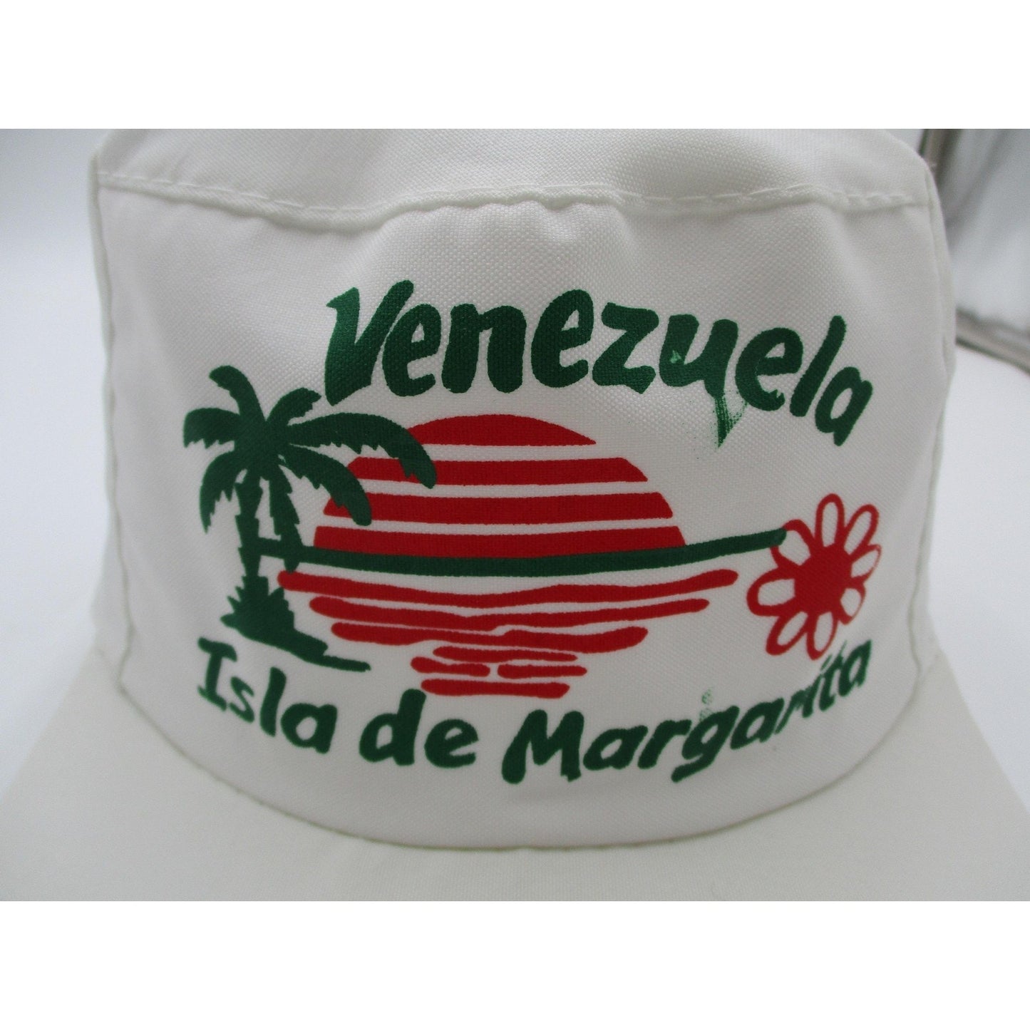 Venezuela Isla De Margarita Hat Cap Snap Back Mens One Size White Beach Souvenir