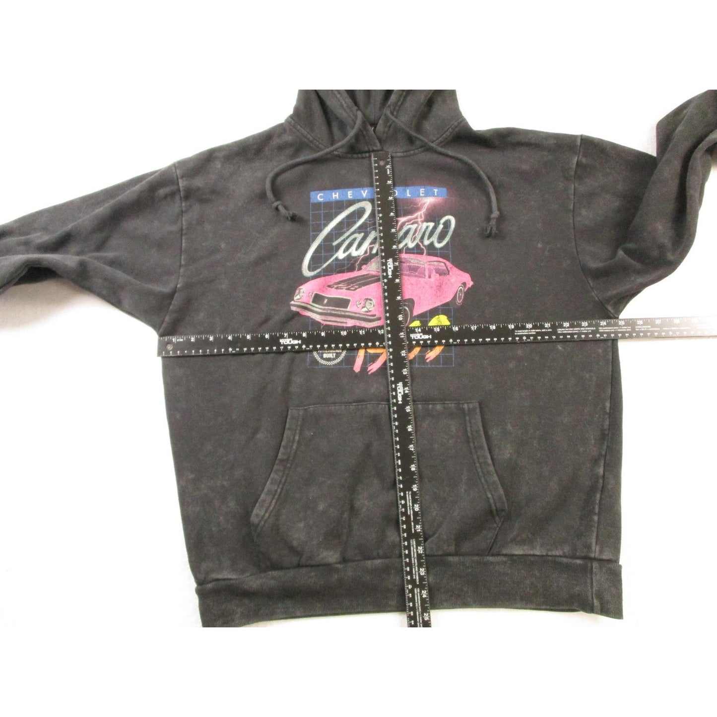 Chemistry Hoodie Mens Large Black Fleece Sweatshirt "1969" Camaro Retro Graphic Pre-Owned