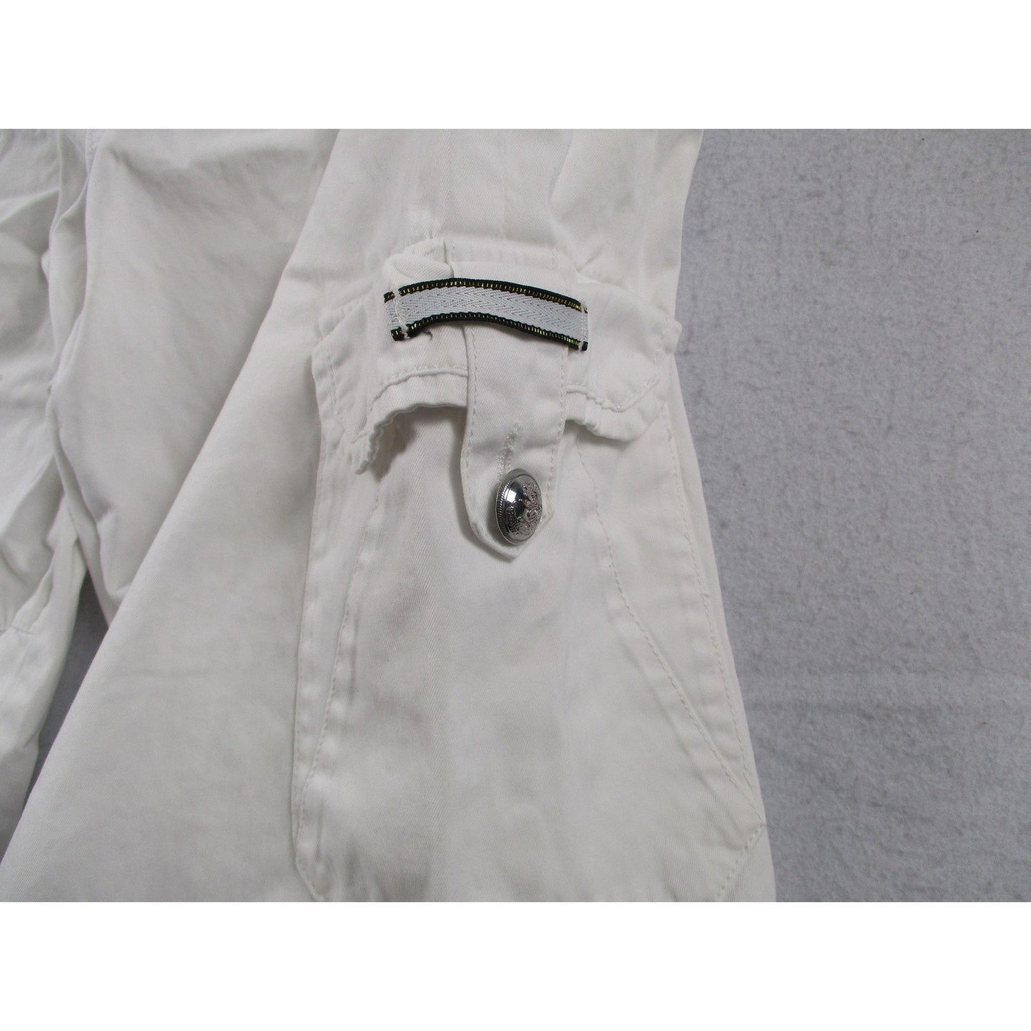 Coogi Shirt Cargo Shorts Mens 42 White Nautical Anchor Crest Graphic Set 1675