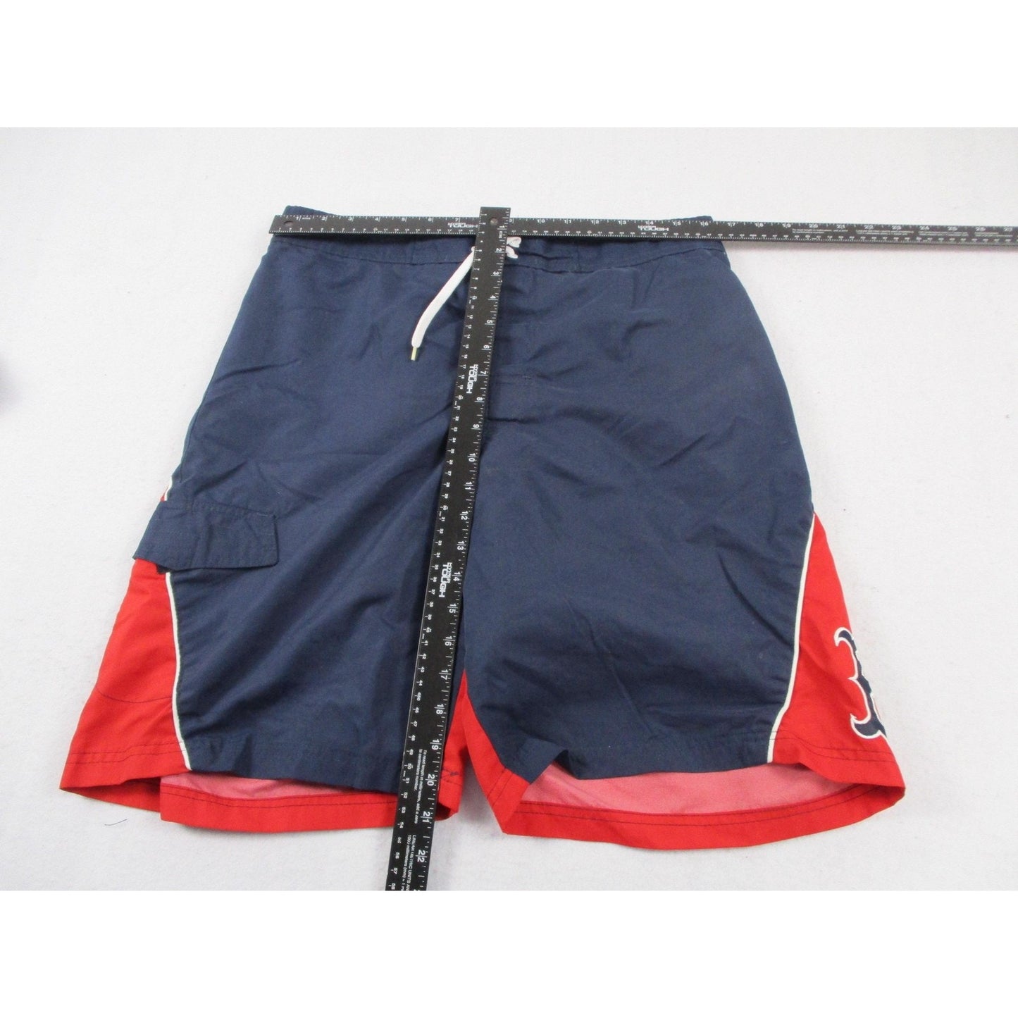 Boston Red Sox Shorts Mens Large Blue Red Mlb Baseball G Iii Swim Trunks Mesh