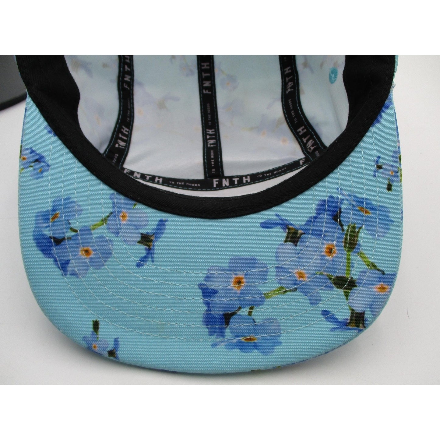 The Forty Ninth Hat Cap Strap Back Mens One Size Blue Floral Alaska 5 Panel