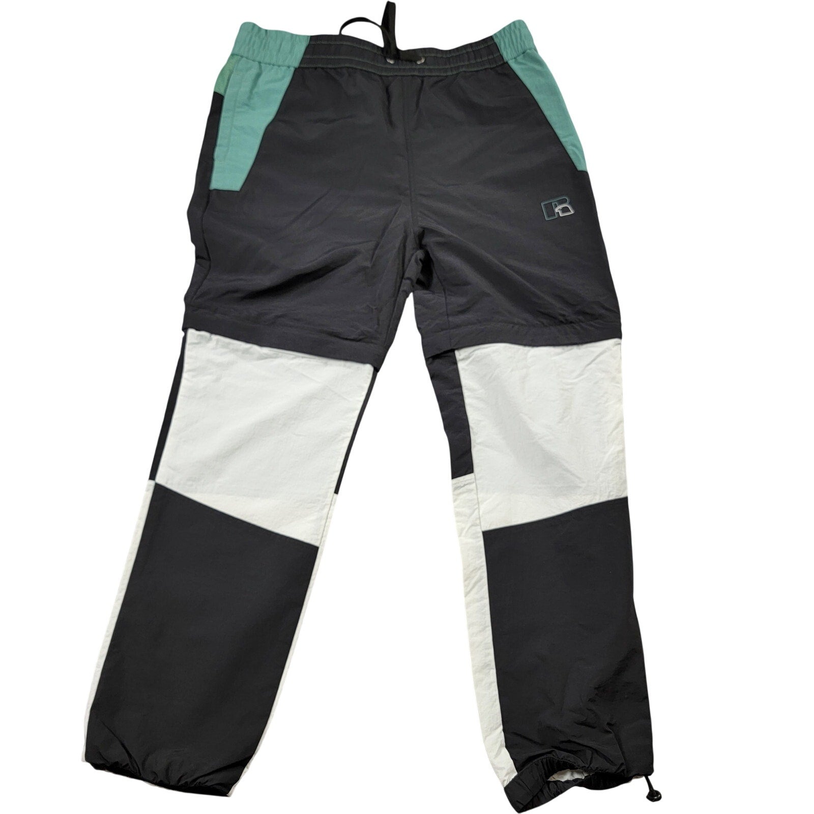 Russell Athletics Trac Pants Sz Large NWT Black/White/Green 5210