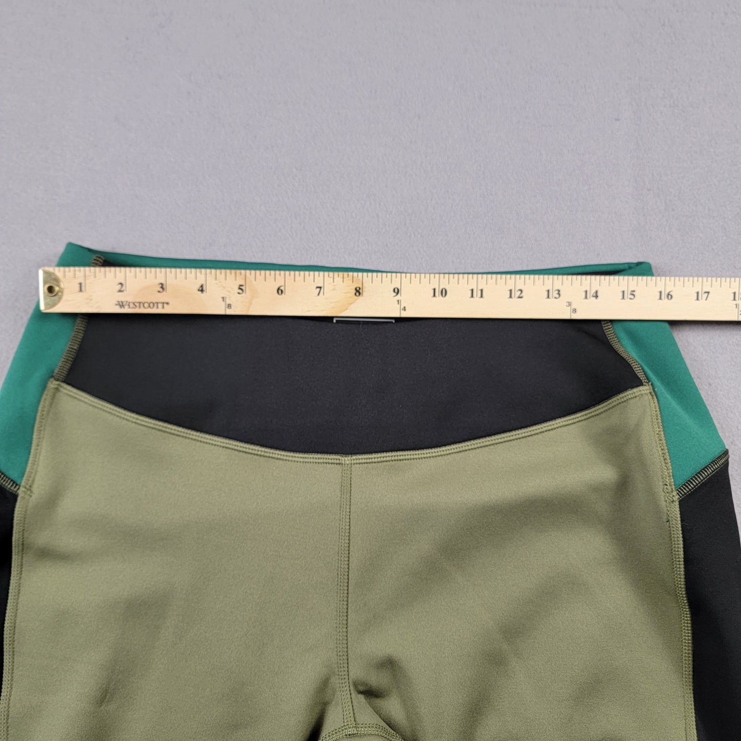 The North Face Steep Tech Womens Tights XL Green Teal Black Colorblock NWOT9