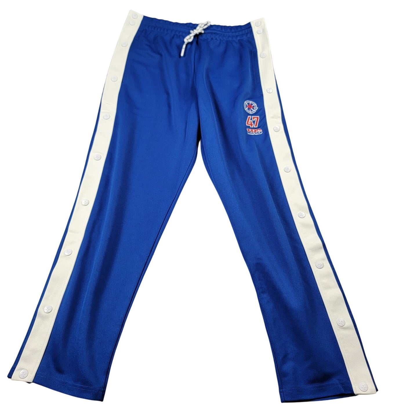 LRG Lifted Research Group Point Guard Knit Pant | Medium | Cobalt Blue | Snap Side | SS2024 | NWT