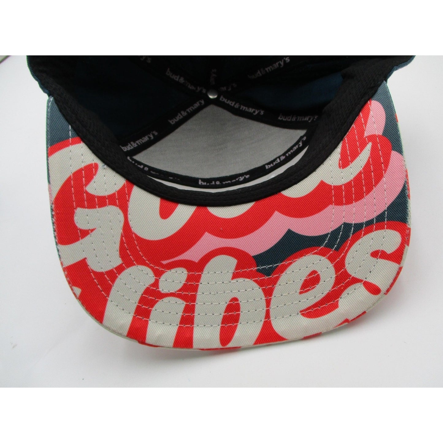 Bud Marys Dispensary Hat Cap Snap Back Mens Osfm Teal Good Vibes Graphic Brim