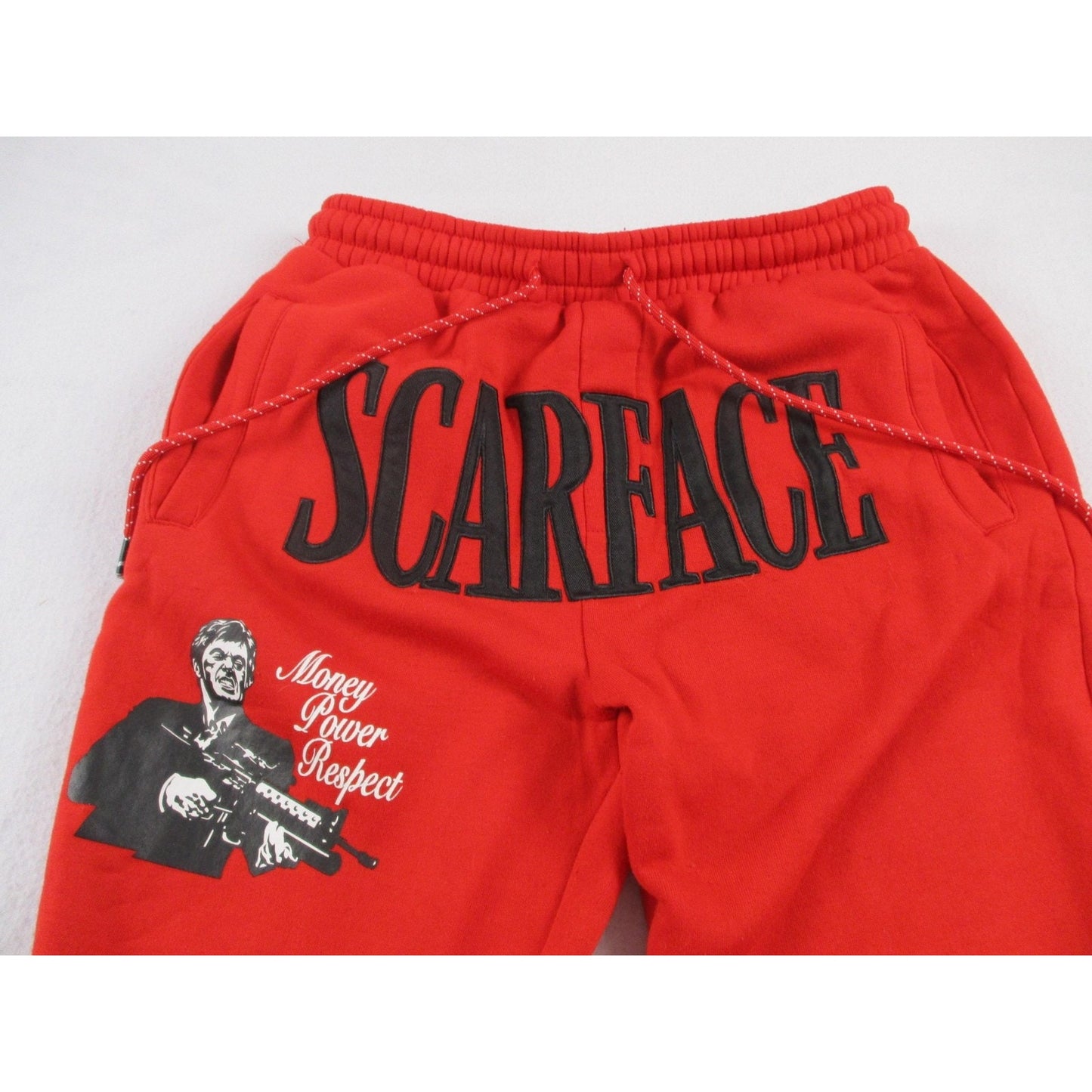 Reason Scarface Tracksuit Mens Medium Red Fleece Graphic Hoodie Sweatpants Set