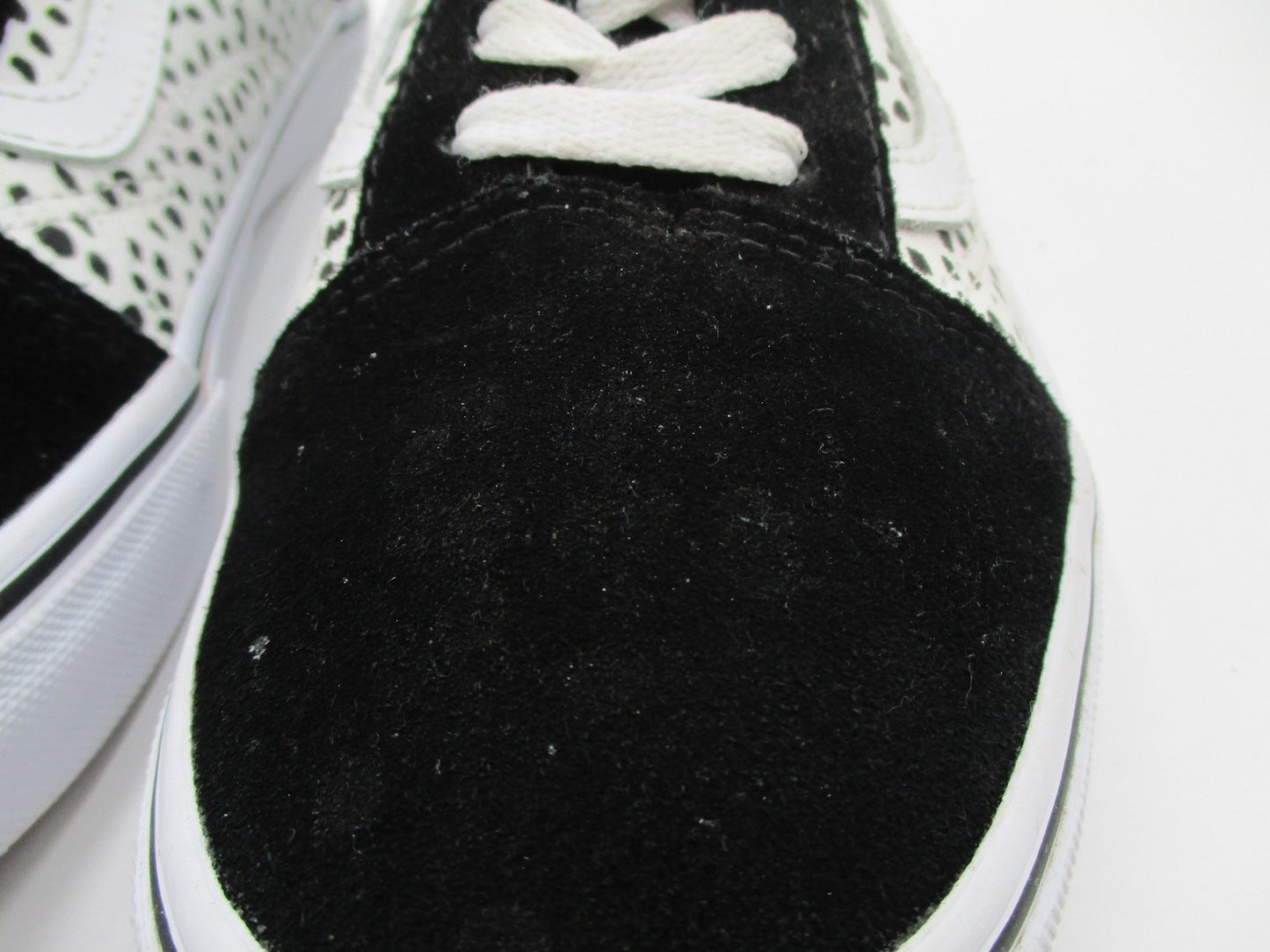 Vans Dalmatian Spot Print Shoes Kids Size 6 Black White Suede Sneakers13