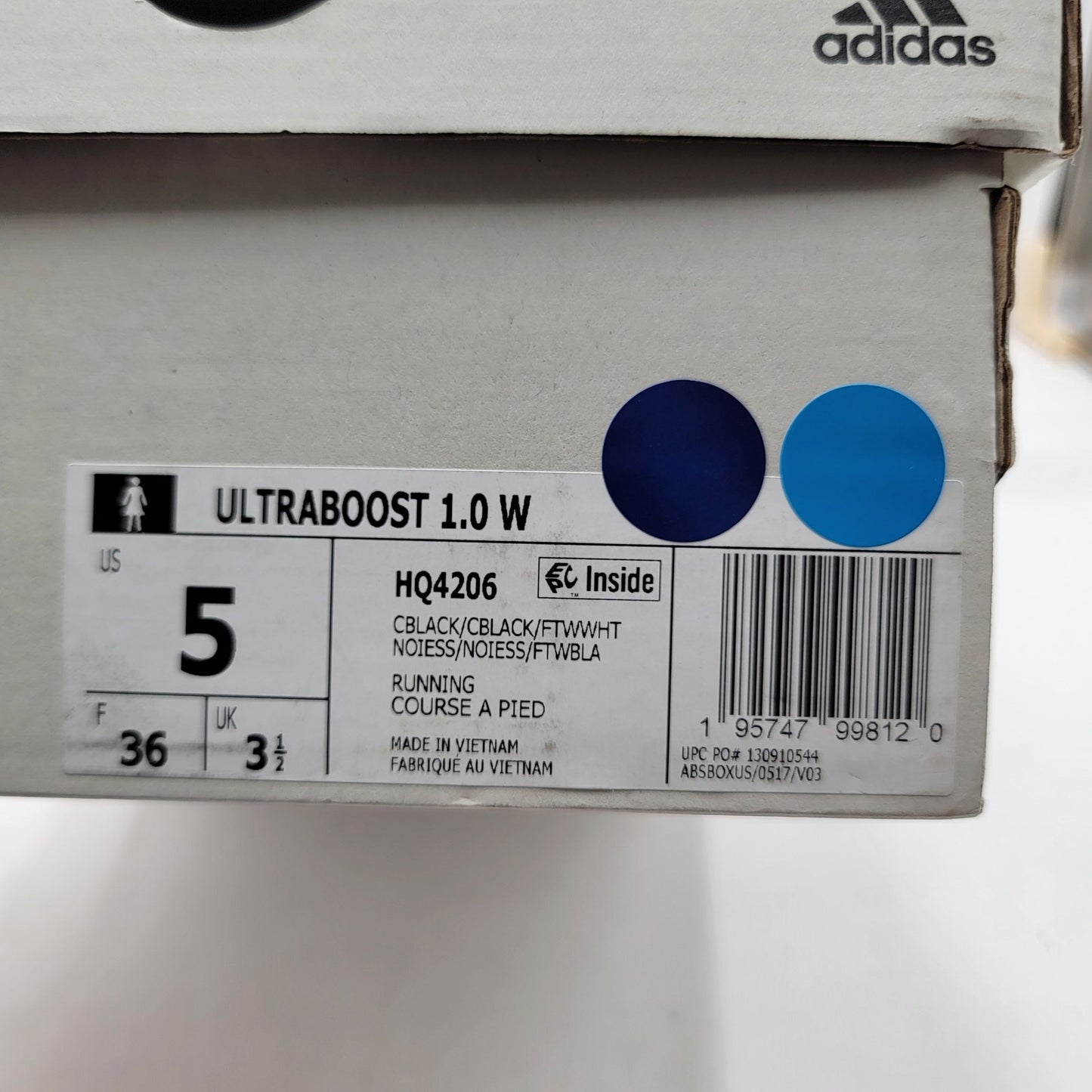 Adidas UltraBoost 1.0 'Double Black' - Women's Size 5 - NIB8