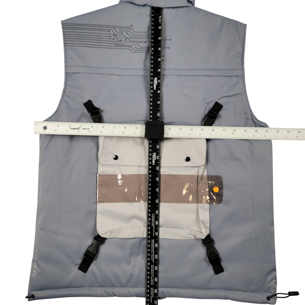 The Hideout Clothing x YK Osiris Young King Gray Tech Utility Vest L NWT6