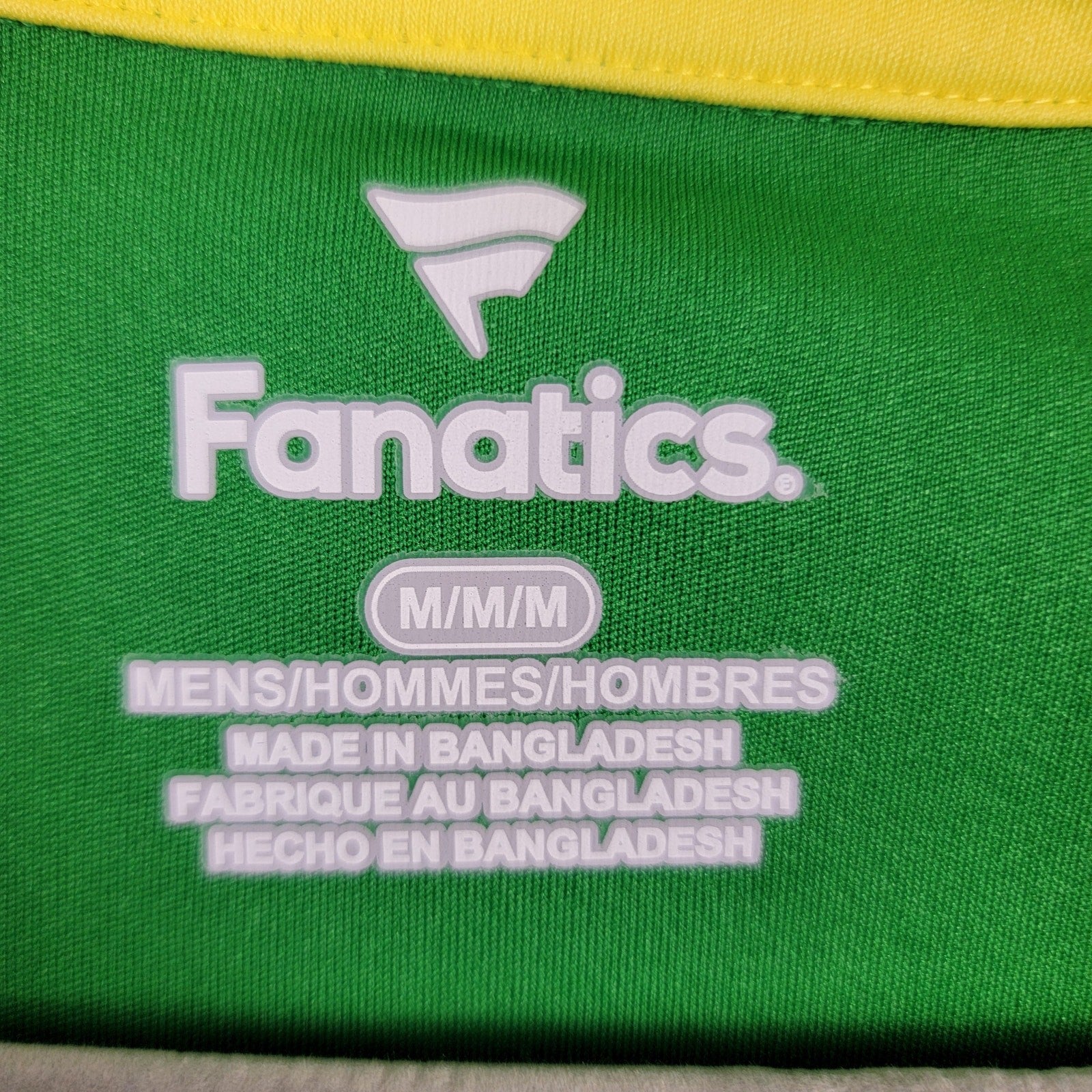 University of Oregon Fanatics Jacket Green/Yellow Sz M
