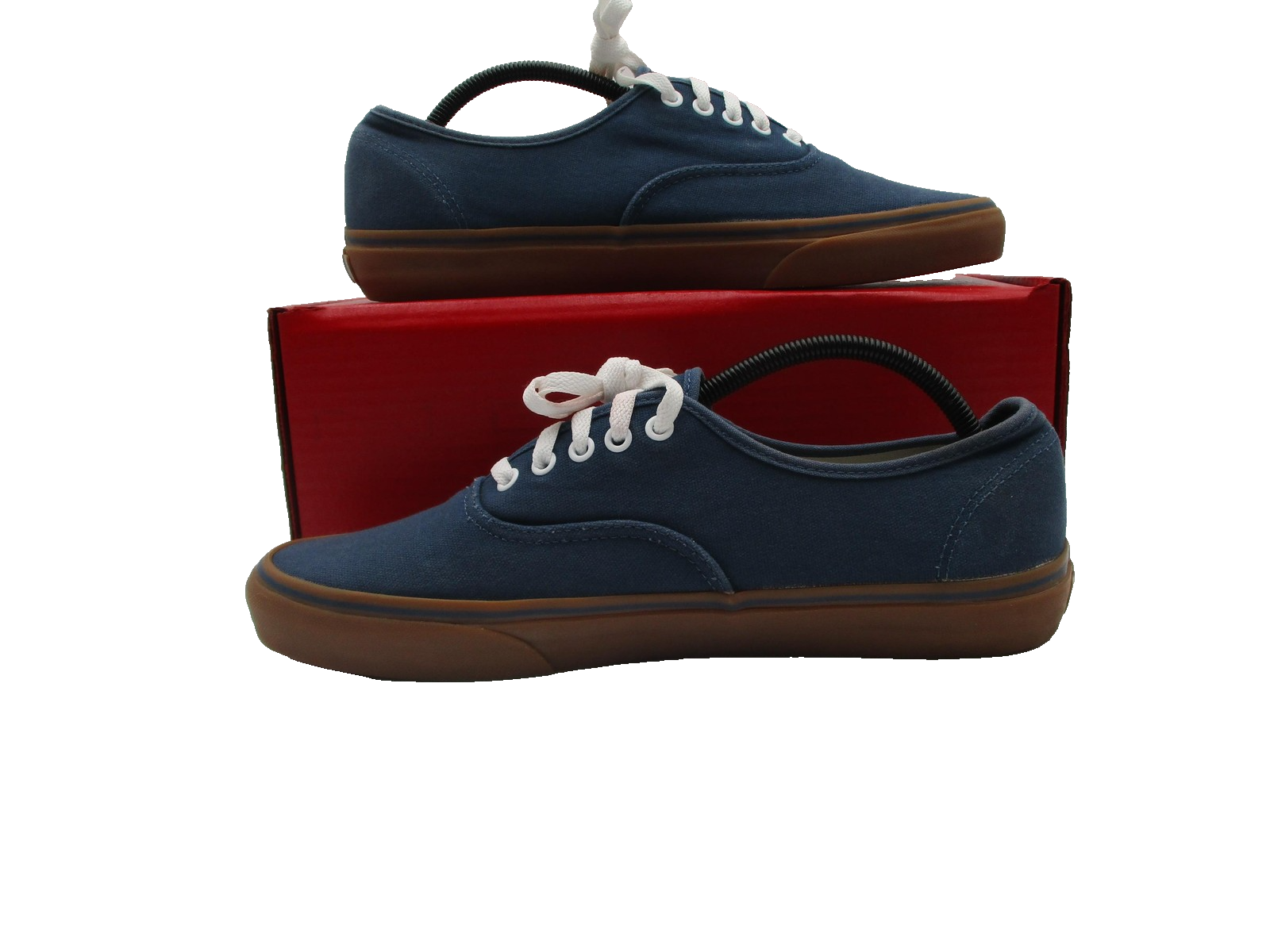 Vans Shoes Mens Size 12 Blue Canvas Gum Sole Low Top Lace Up Skate Casual 1D61