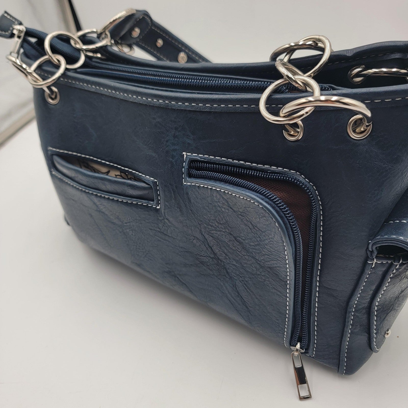 Montana West Purse Womens Shoulder Bag Studded Patriotic Handbag Wallet Set USA2