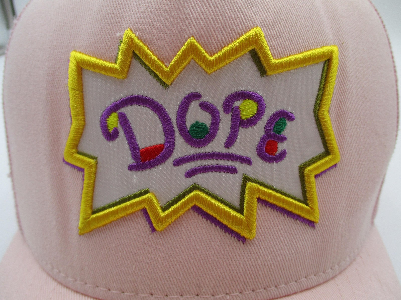 Mu:ka Dope Hat Cap Snap Back Pink Mesh Trucker Embroidered Comic One Size Mens1