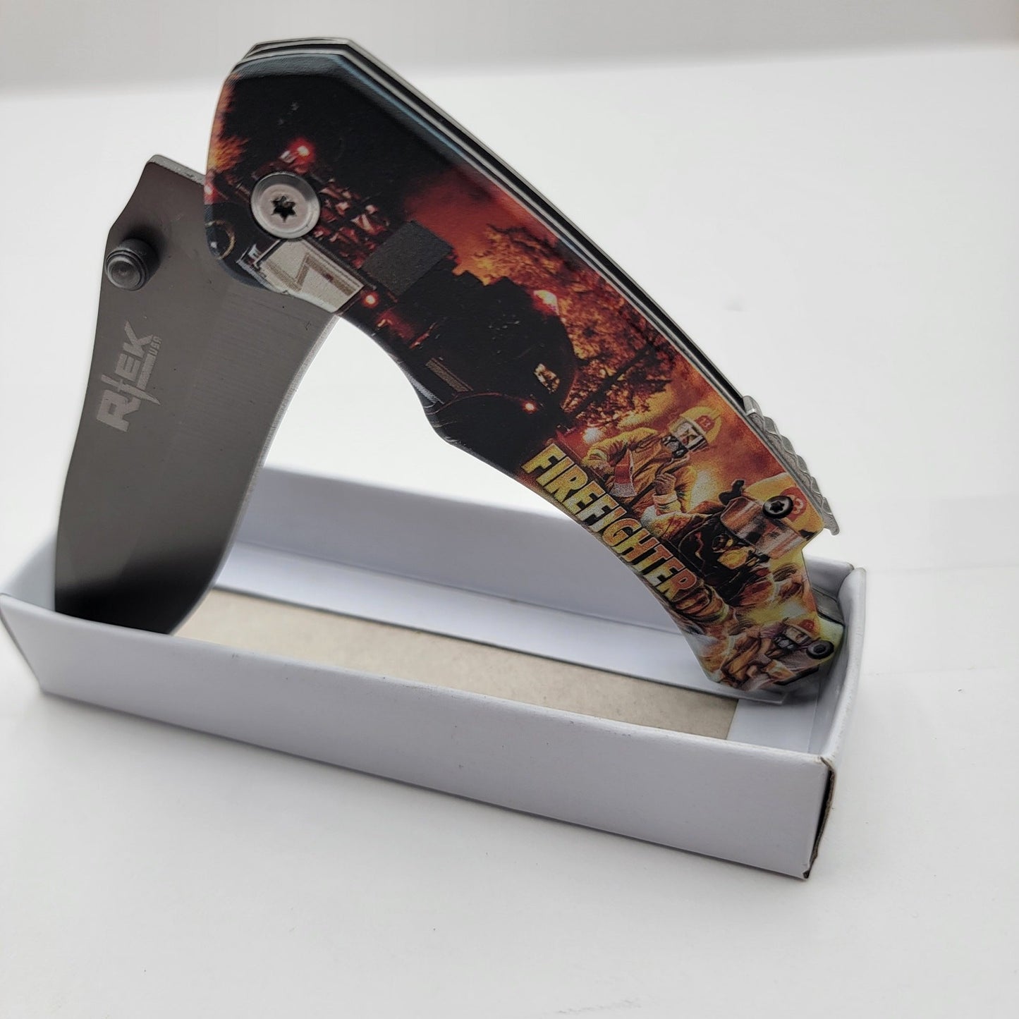 Firefighter Edition 4.5" Pocket Knife with Bottle Opener4