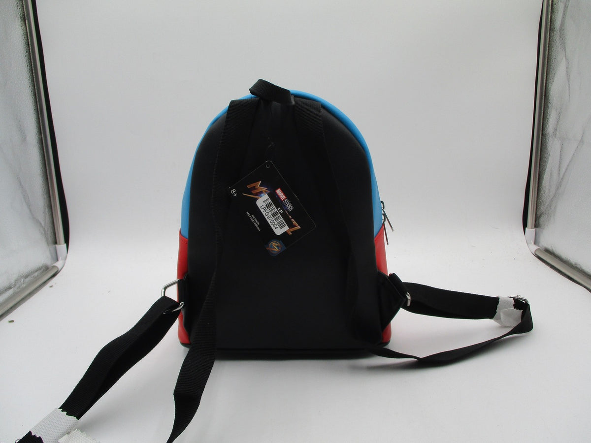 Funko Backpack Unisex Mini Blue Ms Marvel Faux Leather Geometric Bag Comic1